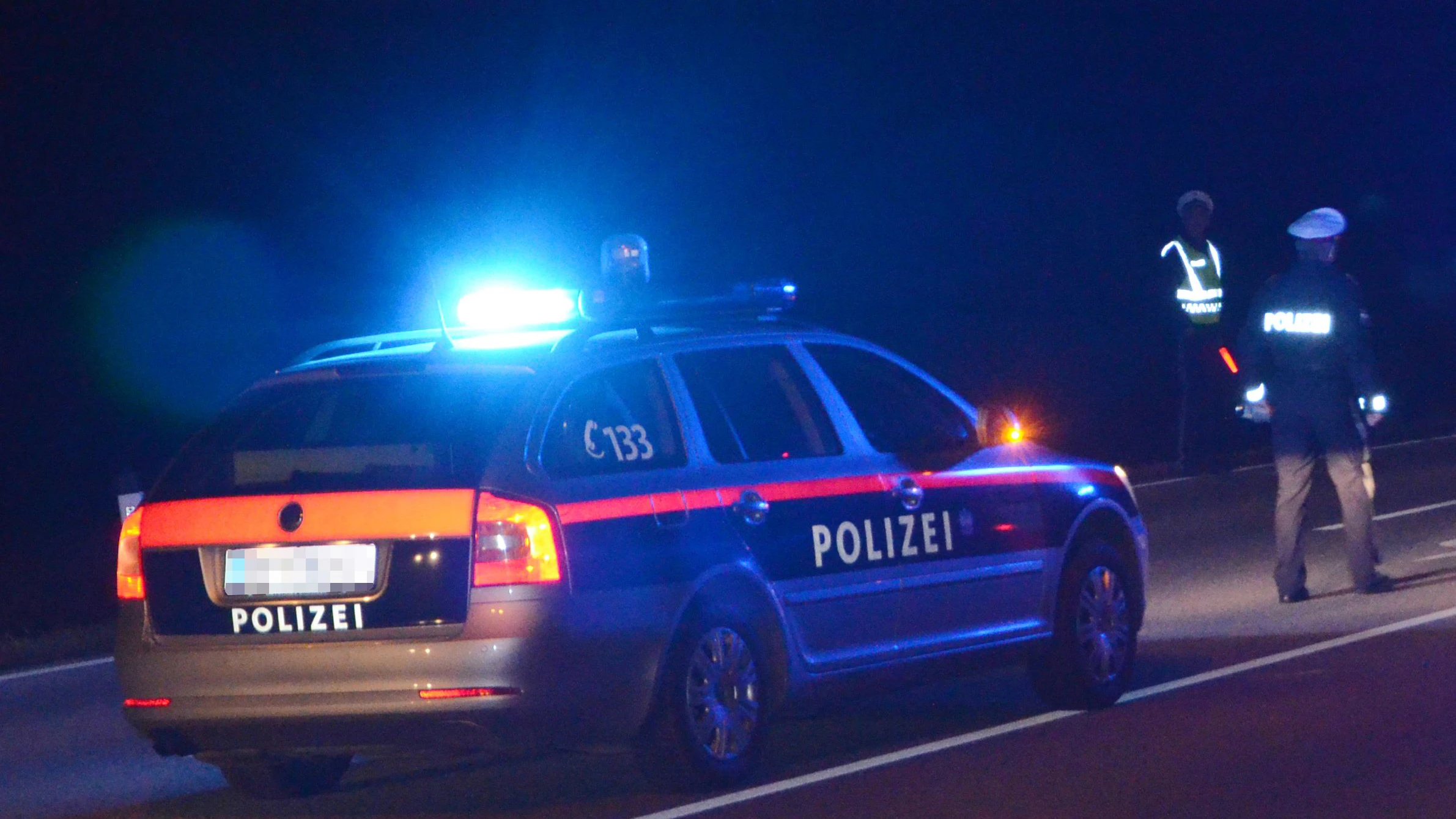 Die Polizei konnte den Bus stoppen. 
