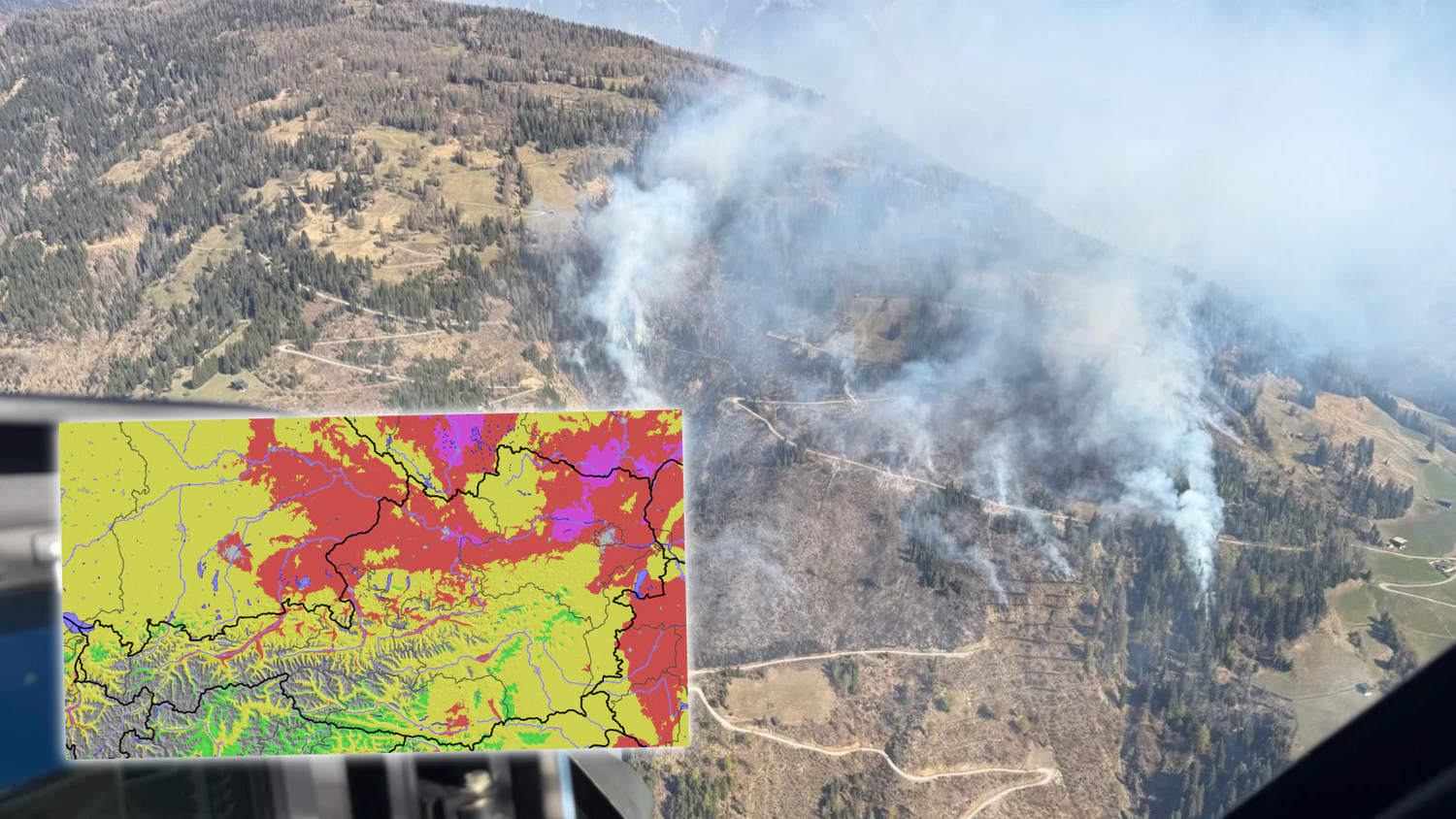 Im Lesachtal kam es bereits zu einem größeren Waldbrand – ausgelöst von einer Zigarette.