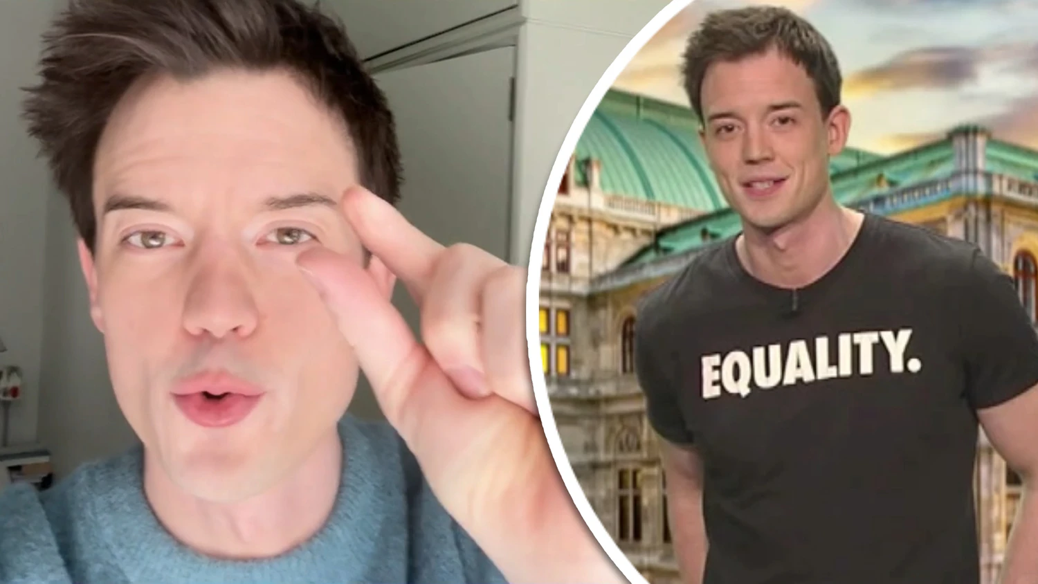 Das "Equality"-Shirt von Philipp Hansa ist mittlerweile Kult beim "ESC".
