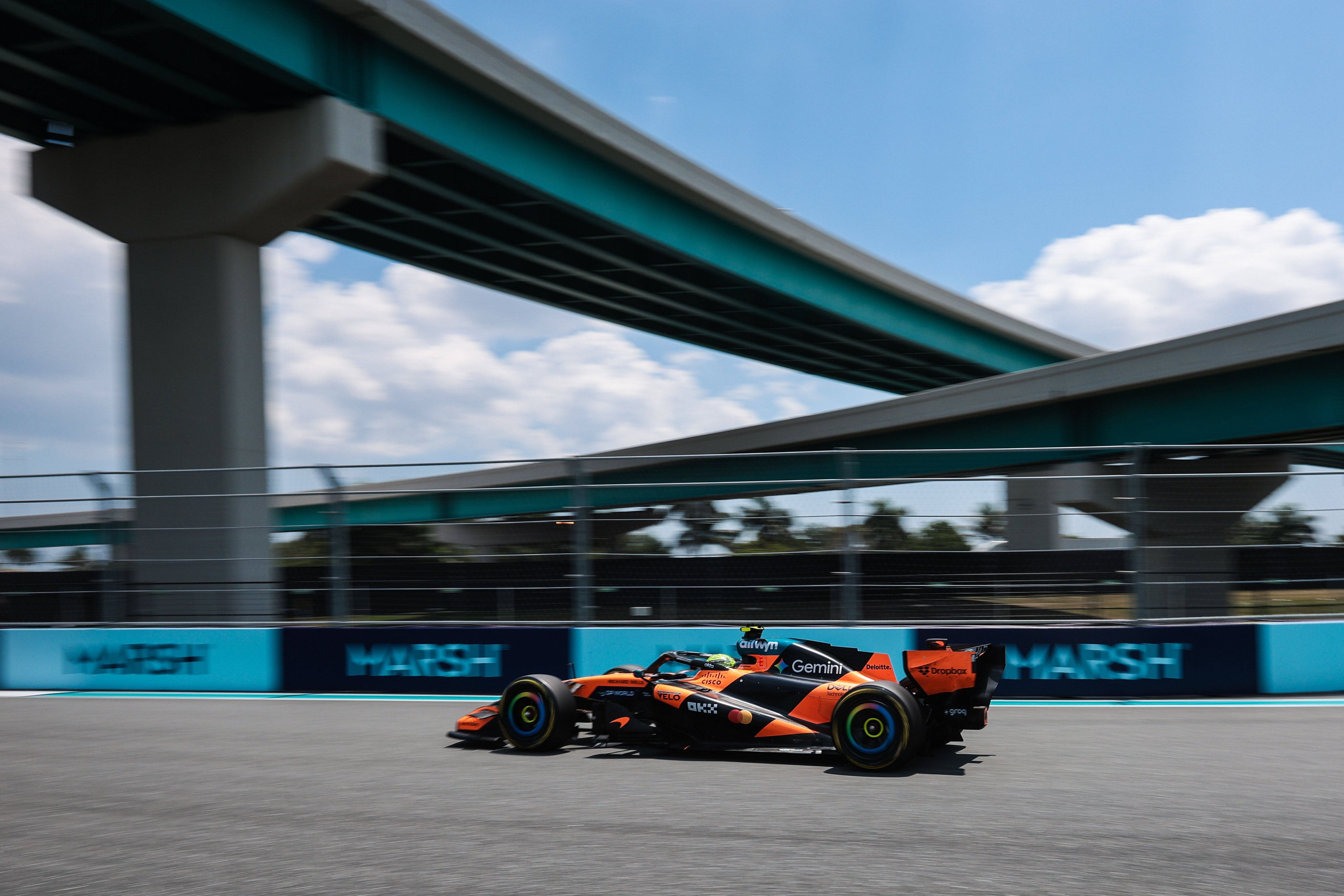 Lando Norris greift nach der Pole-Position für das Hauptrennen. 