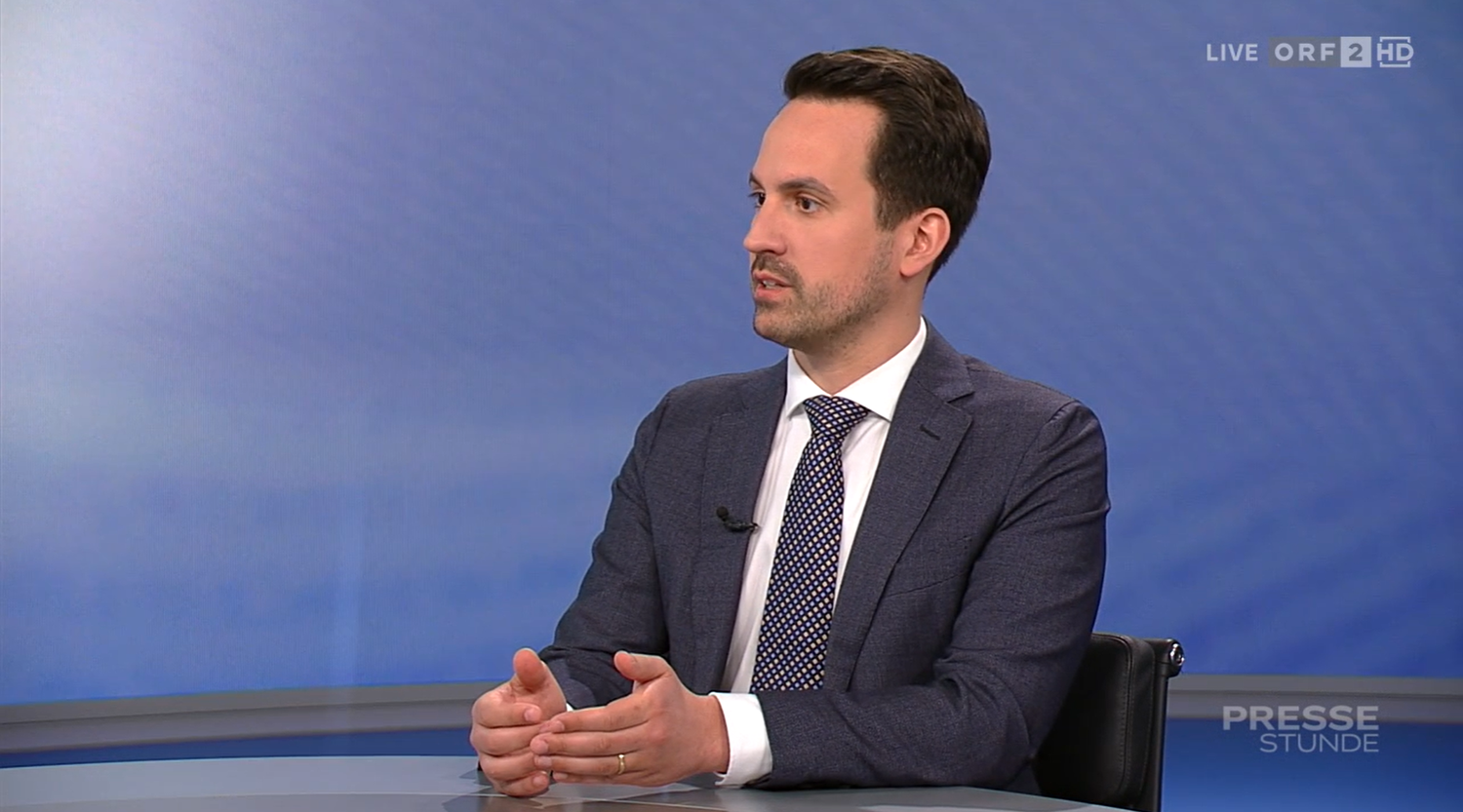 Bildungsminister Christoph Wiederkehr war am Sonntag zu Gast in der ORF-Pressestunde.