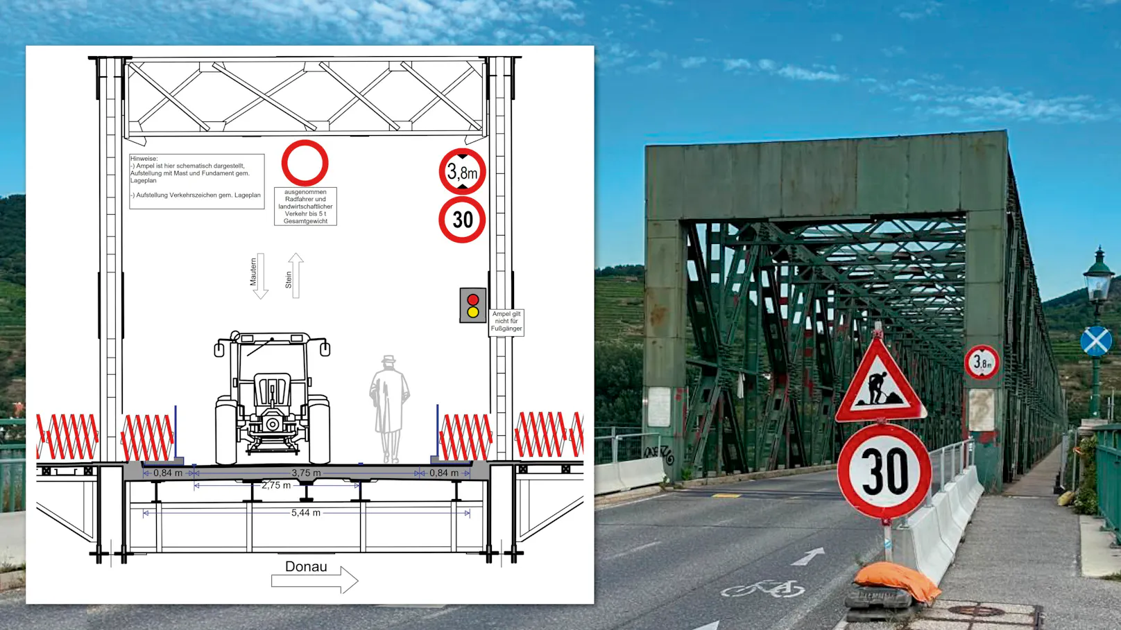 Donaubrücke Stein-Mautern gesperrt: Krems fordert Notfallplan und rasche Ersatzbrücke — image 2