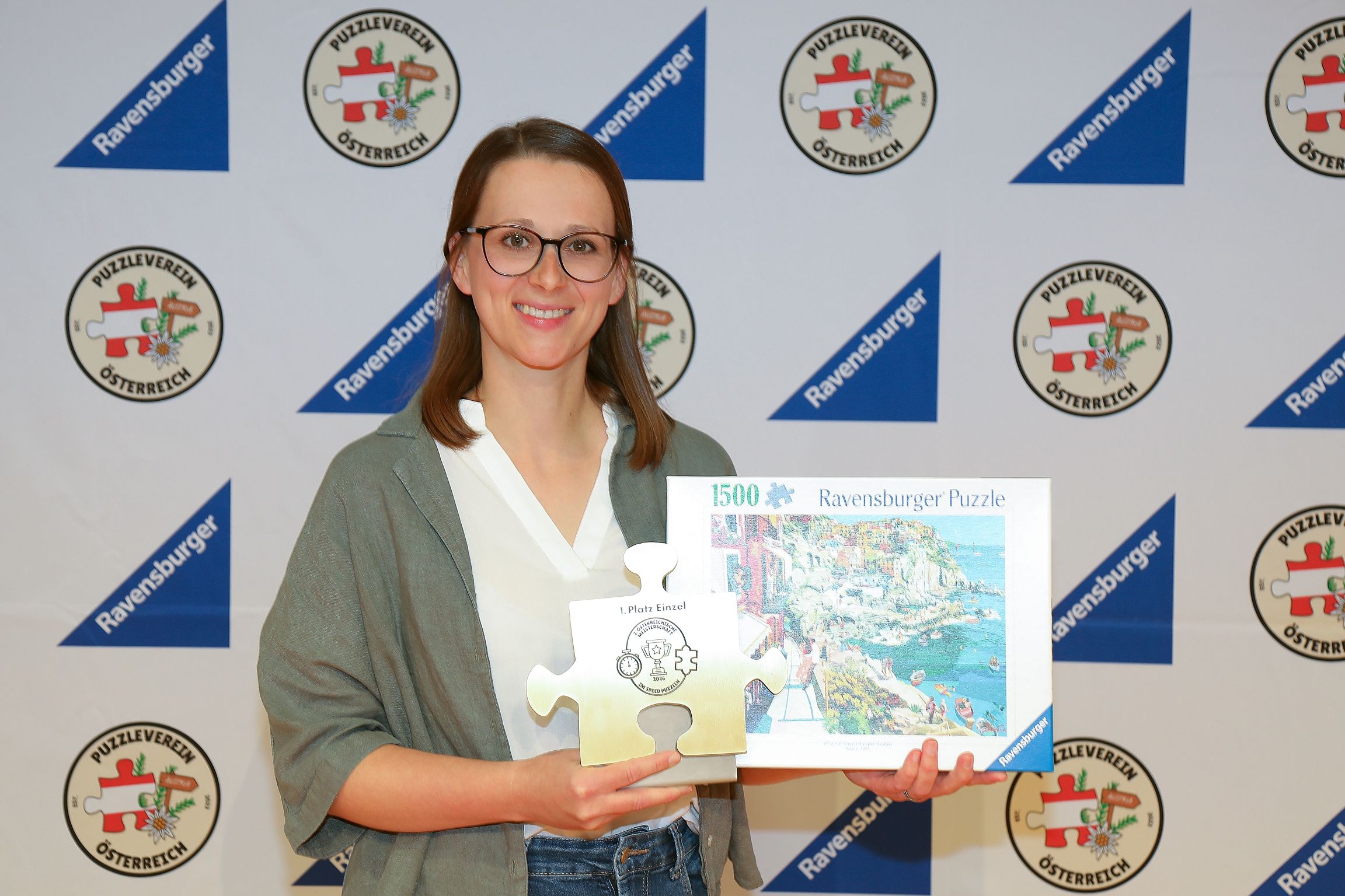 Die 32-jährige Andrea Gerold aus Feldkirch (Vbg.) gewann am 2. Mai in Wiener Neudorf den Staatsmeistertitel im Speed Puzzle-Einzelbewerb. 