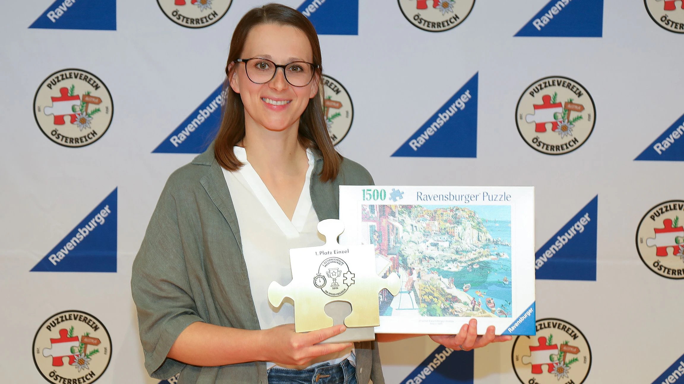 Die 32-jährige Andrea Gerold aus Feldkirch (Vbg.) gewann am 2. Mai in Wiener Neudorf den Staatsmeistertitel im Speed Puzzle-Einzelbewerb. 