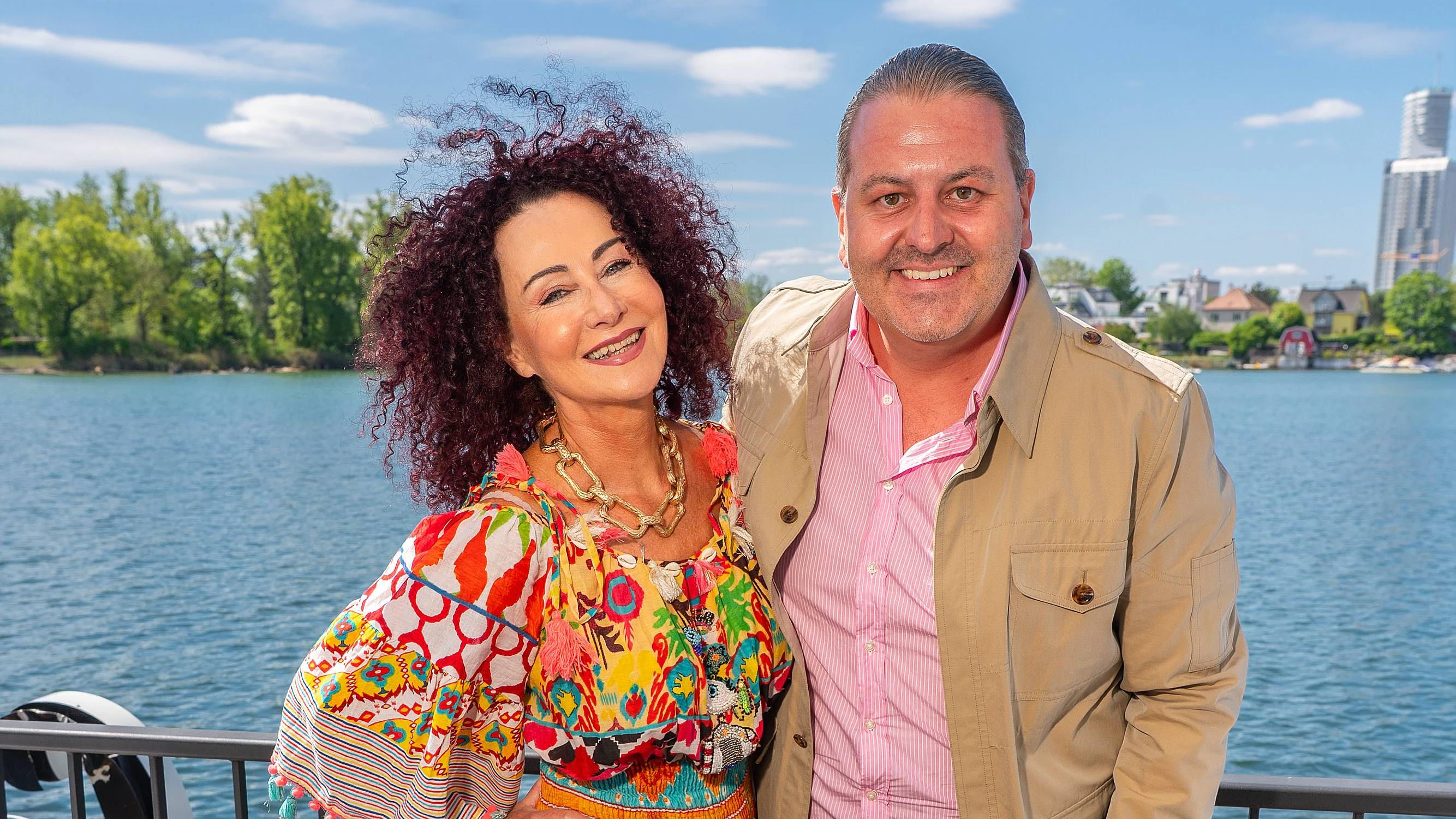 Christina Lugner kam mit ihrem Schwiegersohn Leo Lugner