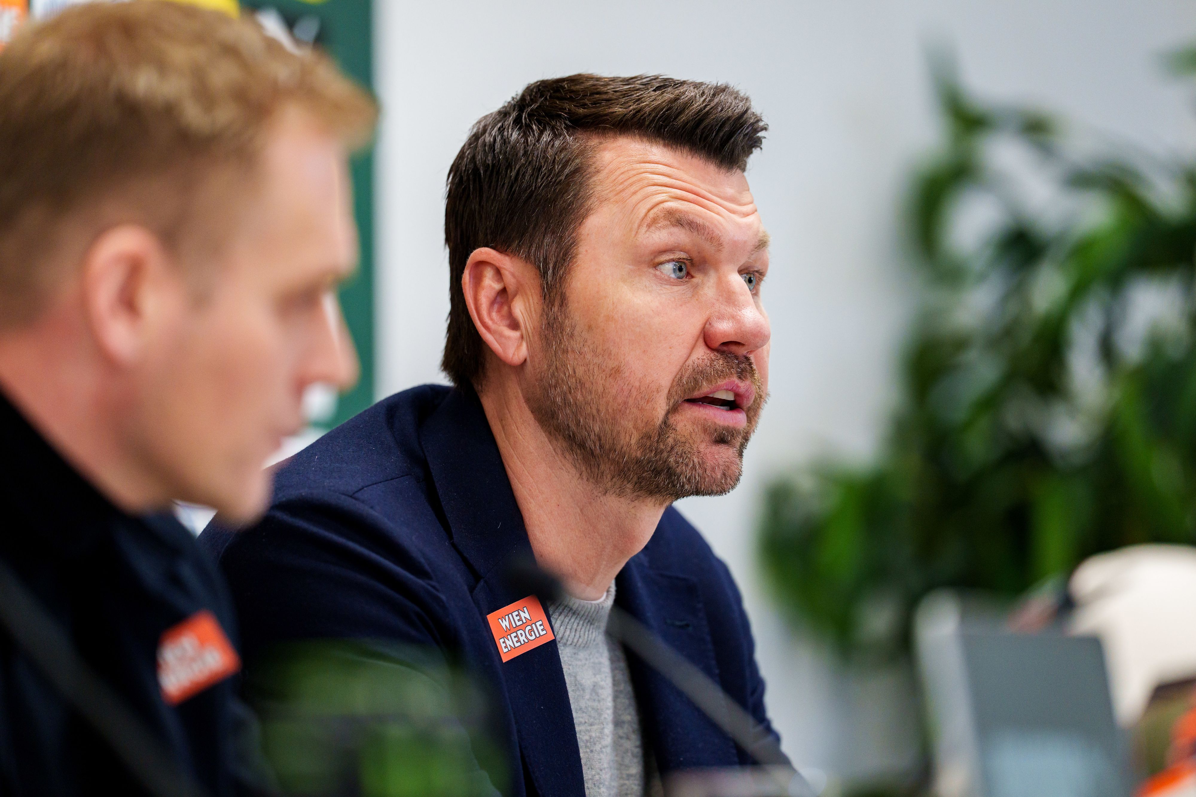 Markus Katzer mit Trainer Johannes Hoff Thorup
