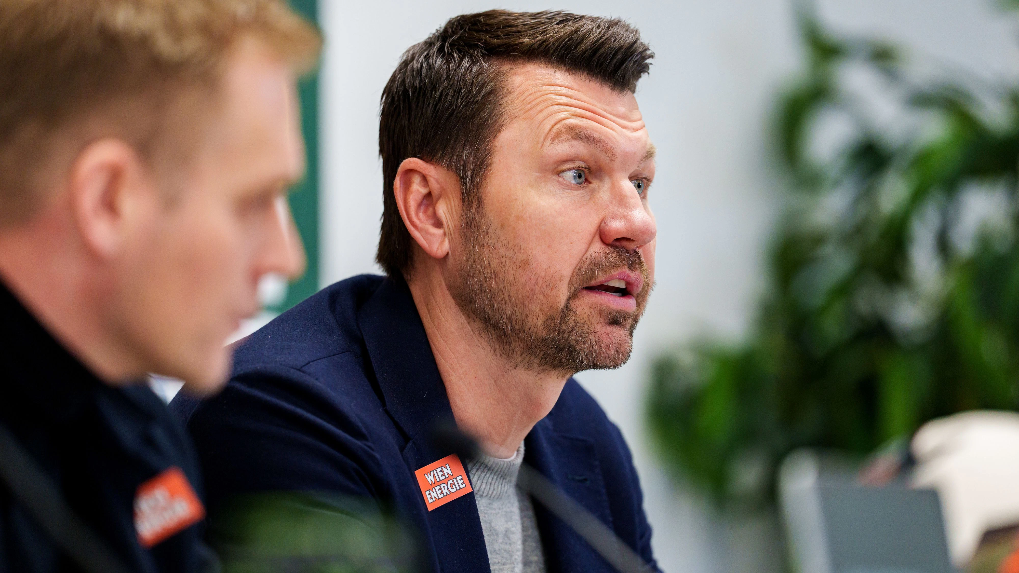 Markus Katzer mit Trainer Johannes Hoff Thorup