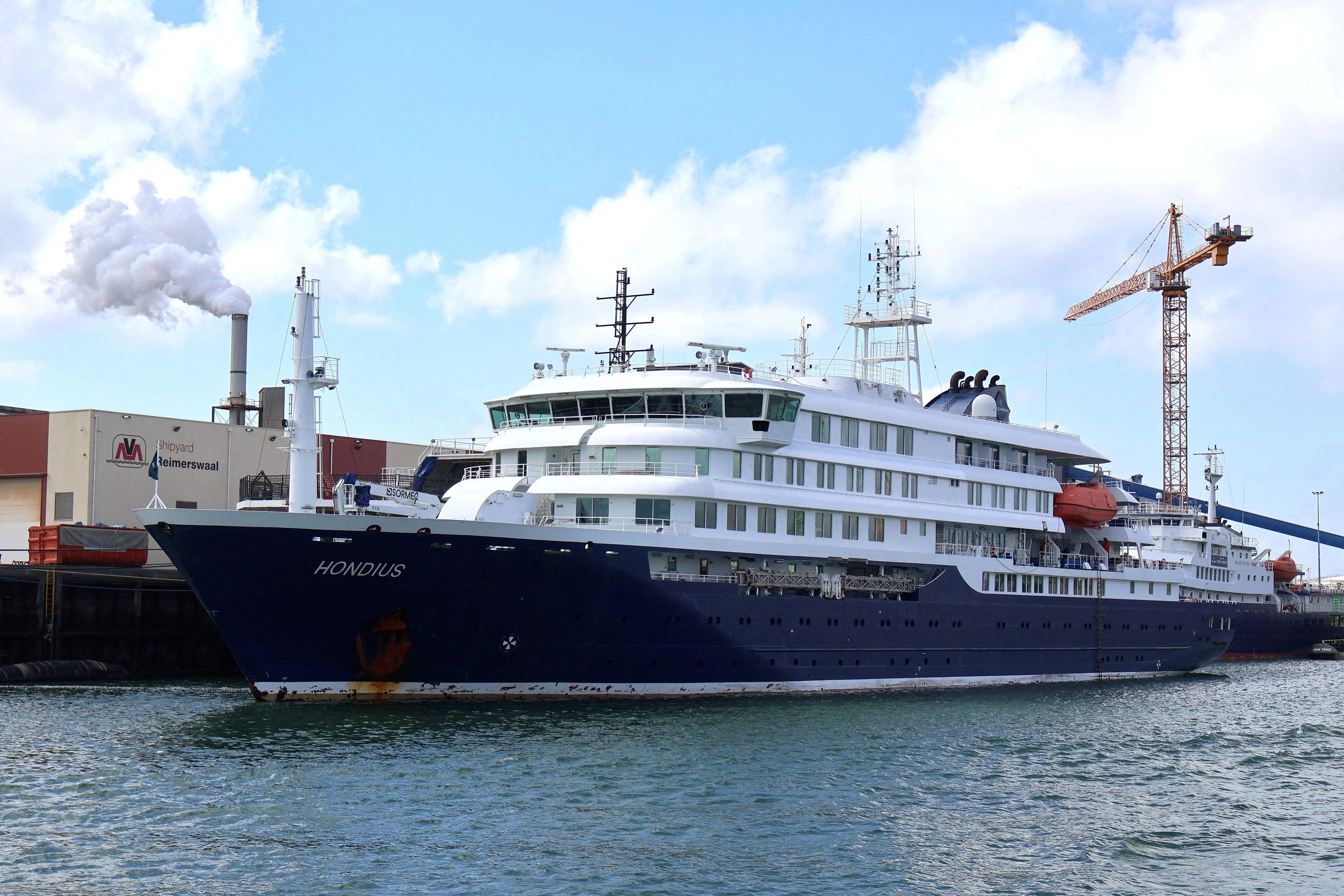 Ein Archivbild der MV Hondius, auf der das Hantavirus ausgebrochen ist.