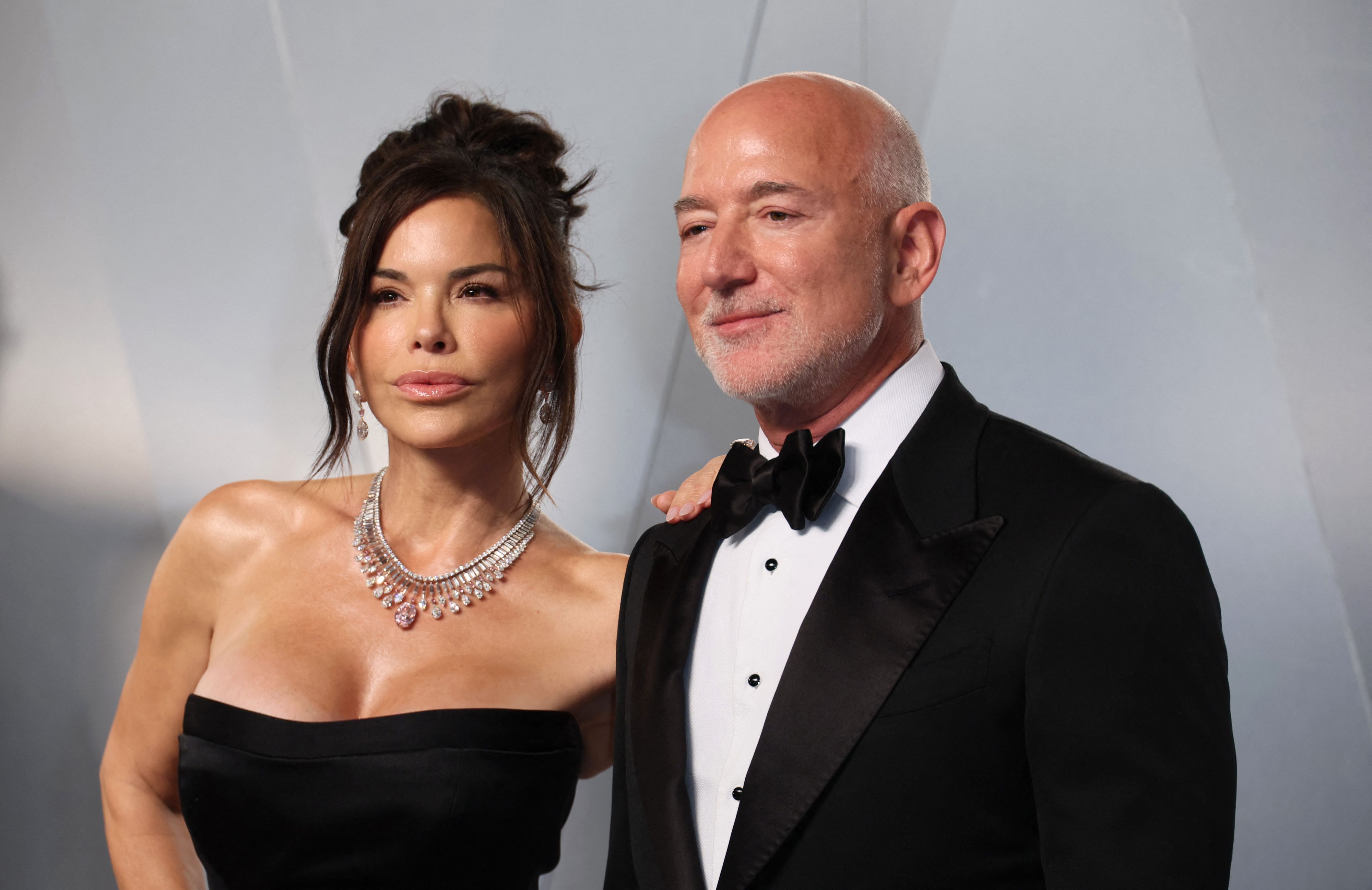 Lauren Sánchez Bezos und Jeff Bezos bei der Oscar-Afterparty von 