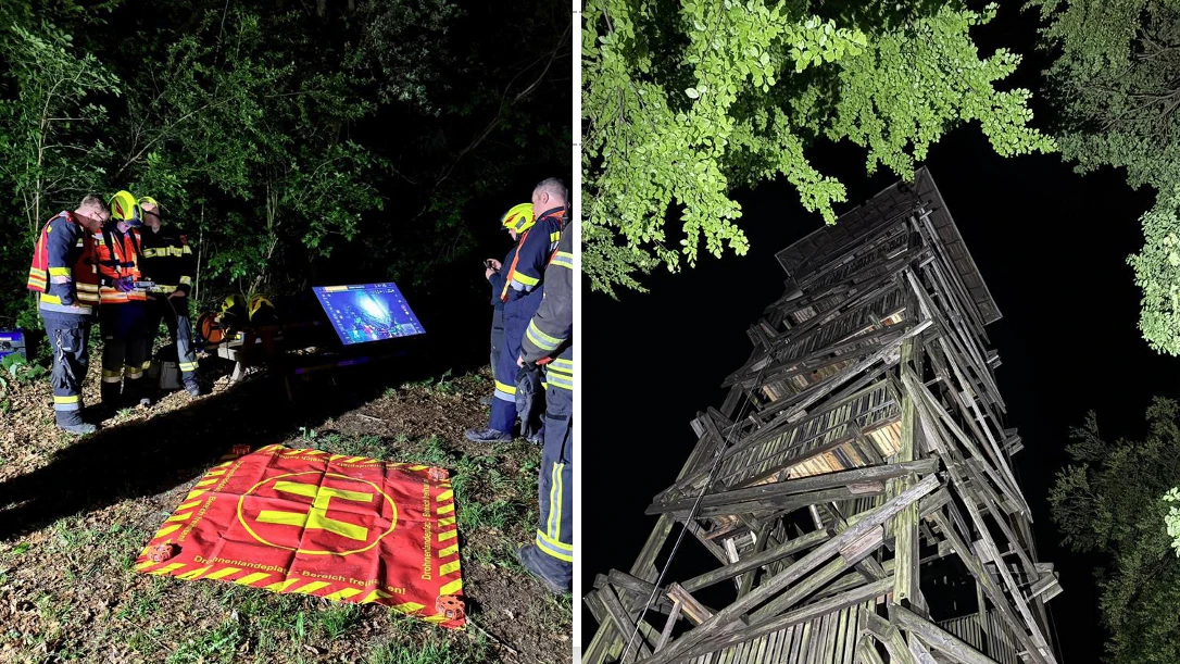 Heute.at - Rudolfswarte in Purkersdorf nach Brand gesperrt