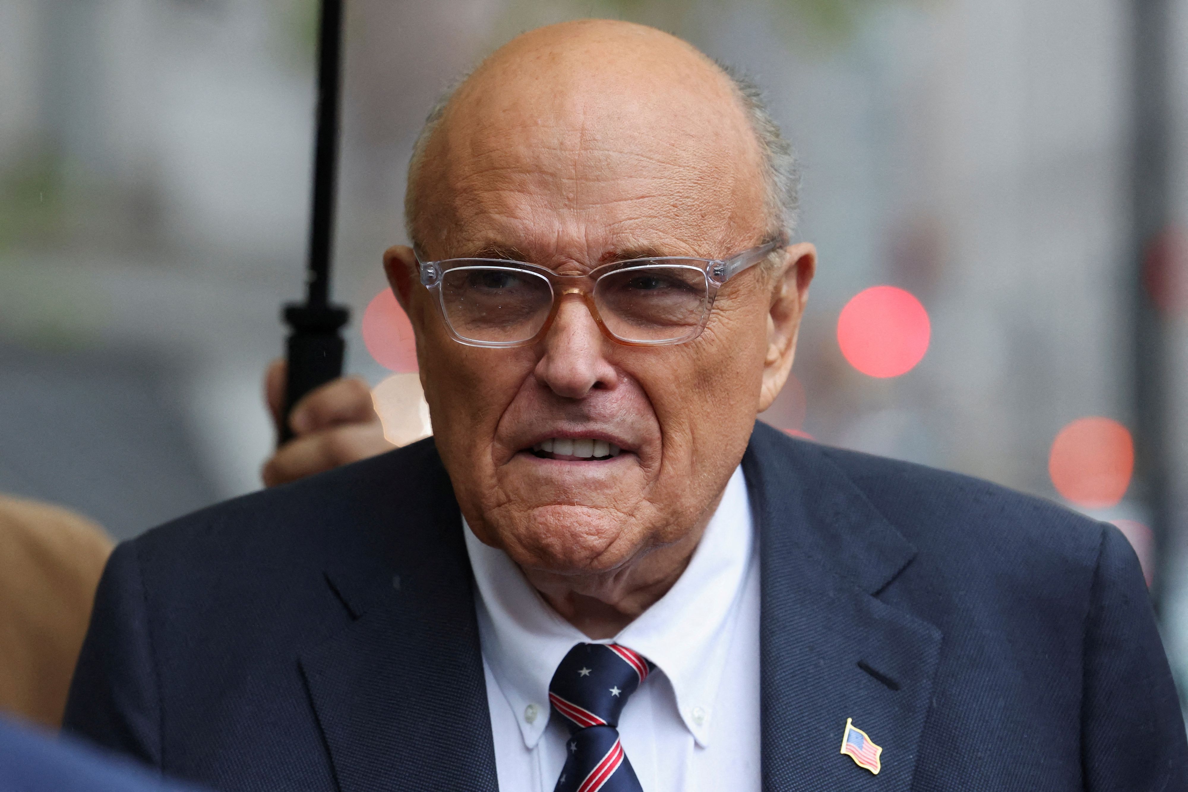 Rudy Giuliani wird in einem Spital behandelt.