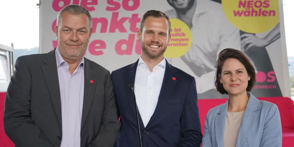 Landesgeschäftsführer Johannes Egger (links) mit Landes-Chef Felix Eypeltauer