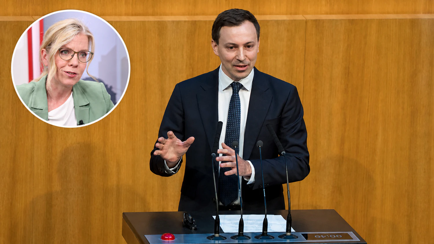ÖVP-Generalsekretär Nico Marchetti lässt die Kritik von Leonore Gewessler nicht auf sich sitzen. 