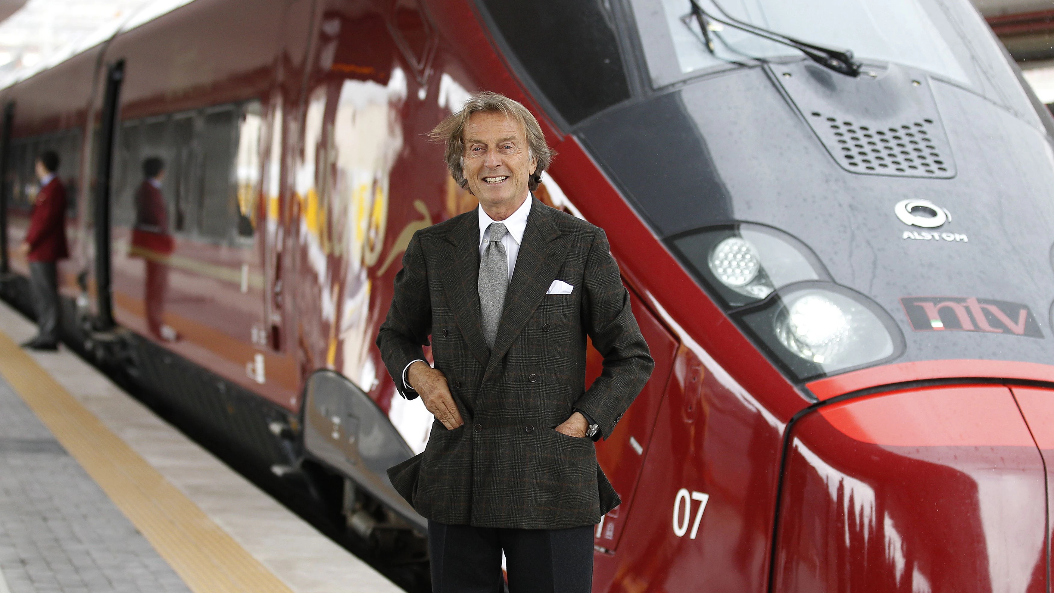 Ex-Ferrari-Präsident <strong>Luca Cordero di Montezemolo</strong> vor dem "Italo".