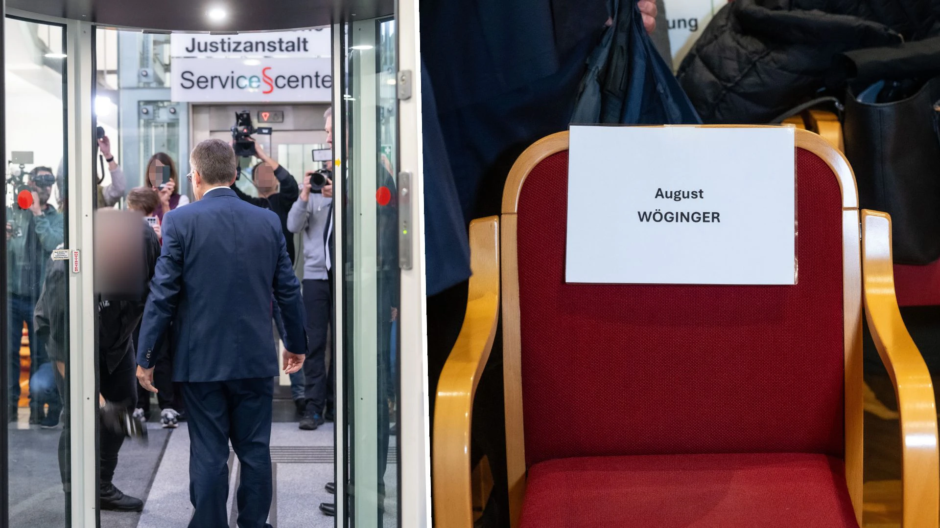 Voraussichtlich ein letztes Mal muss August Wöginger heute in seinem Stuhl im Schwurgerichtssaal Platz nehmen.