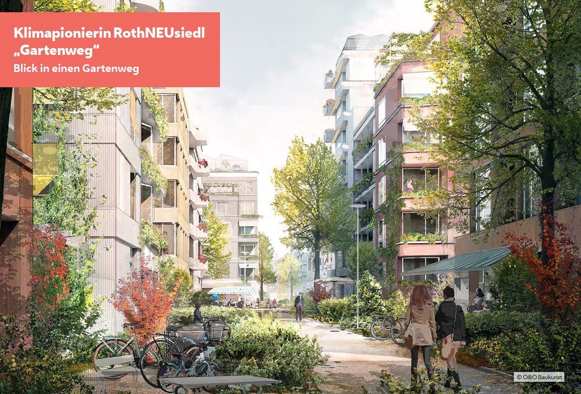 So soll künftig ein Gartenweg in RothNEUsiedl aussehen.