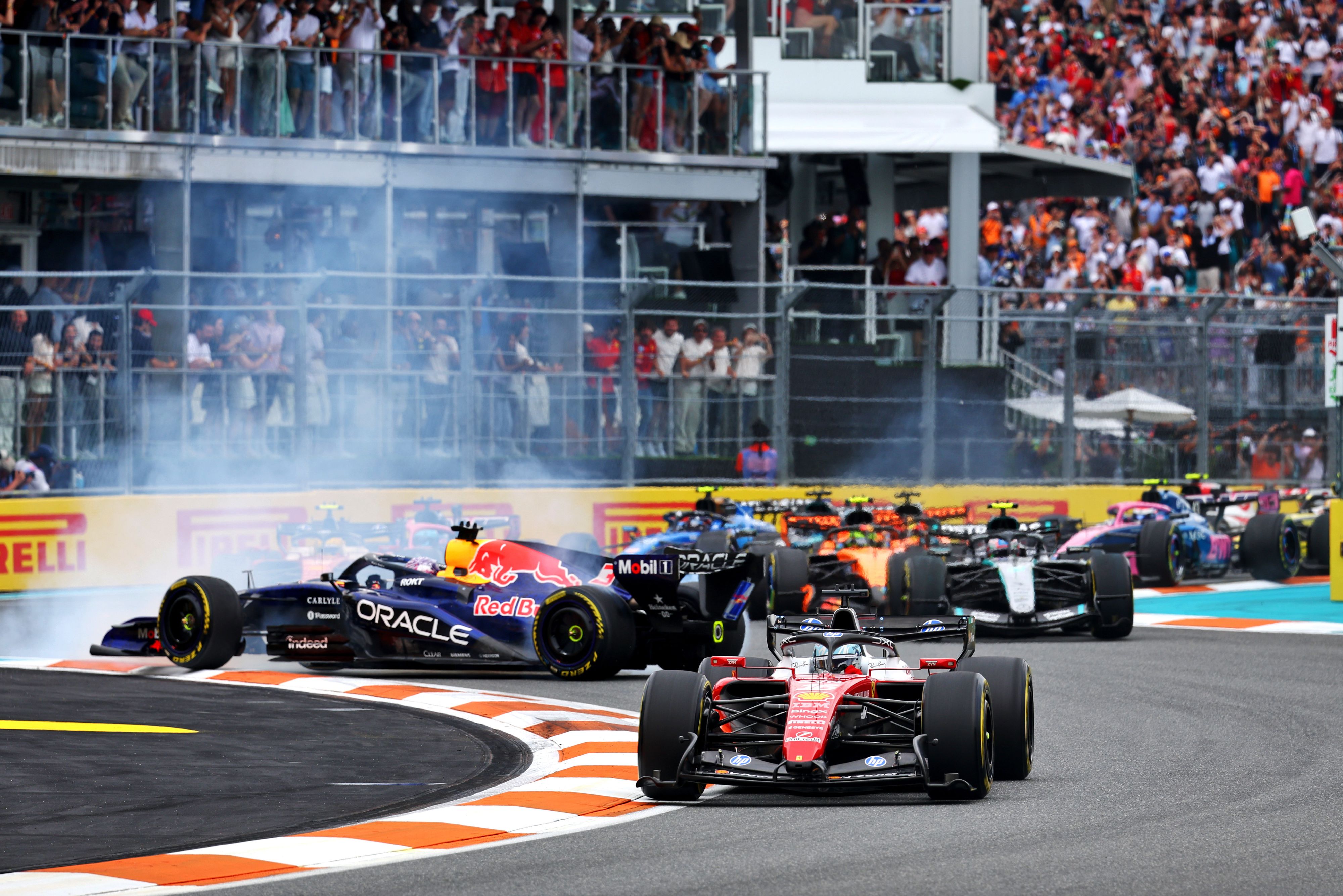 Verstappen drehte sich früh in Miami: 