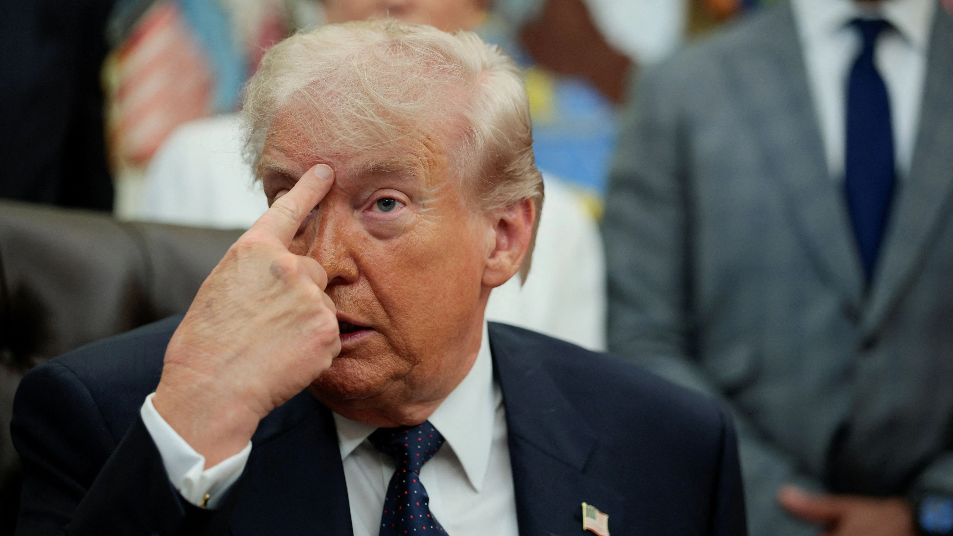 US-Präsident Donald Trump nennt den Iran-Krieg ein "kleines Scharmützel".
