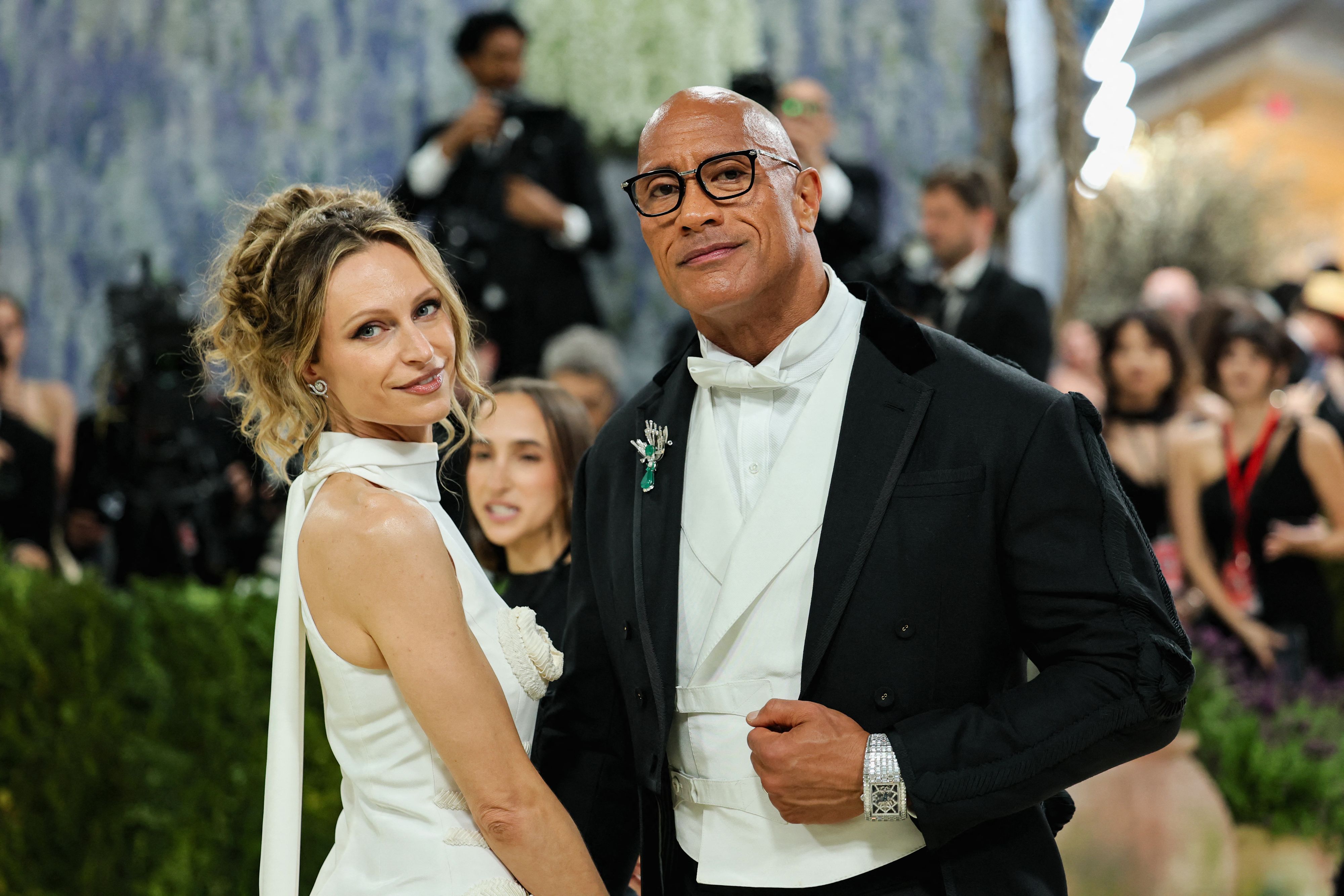 Dwayne Johnson und seine Frau Lauren Hashian waren zum ersten Mal bei der Met Gala dabei.