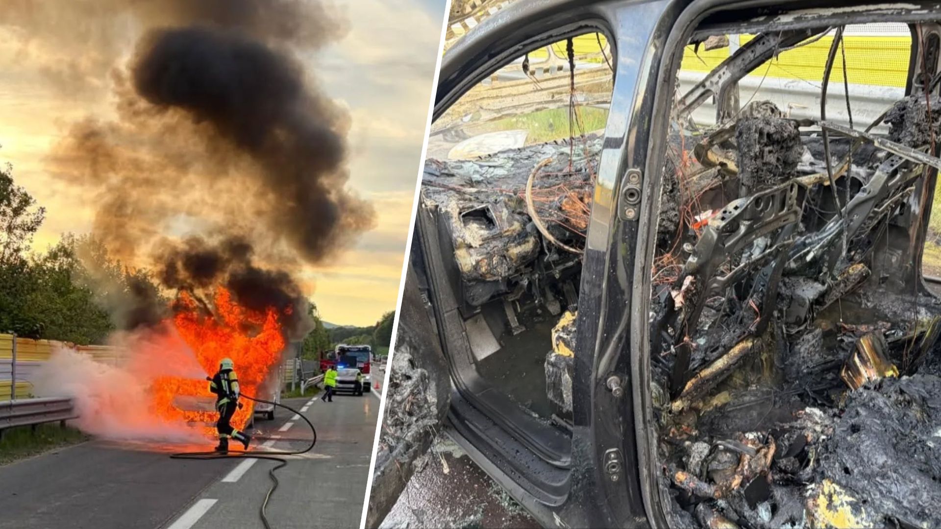 Dramatische Szenen Mittwoch Früh auf der Westautobahn im Bezirk Vöcklabruck