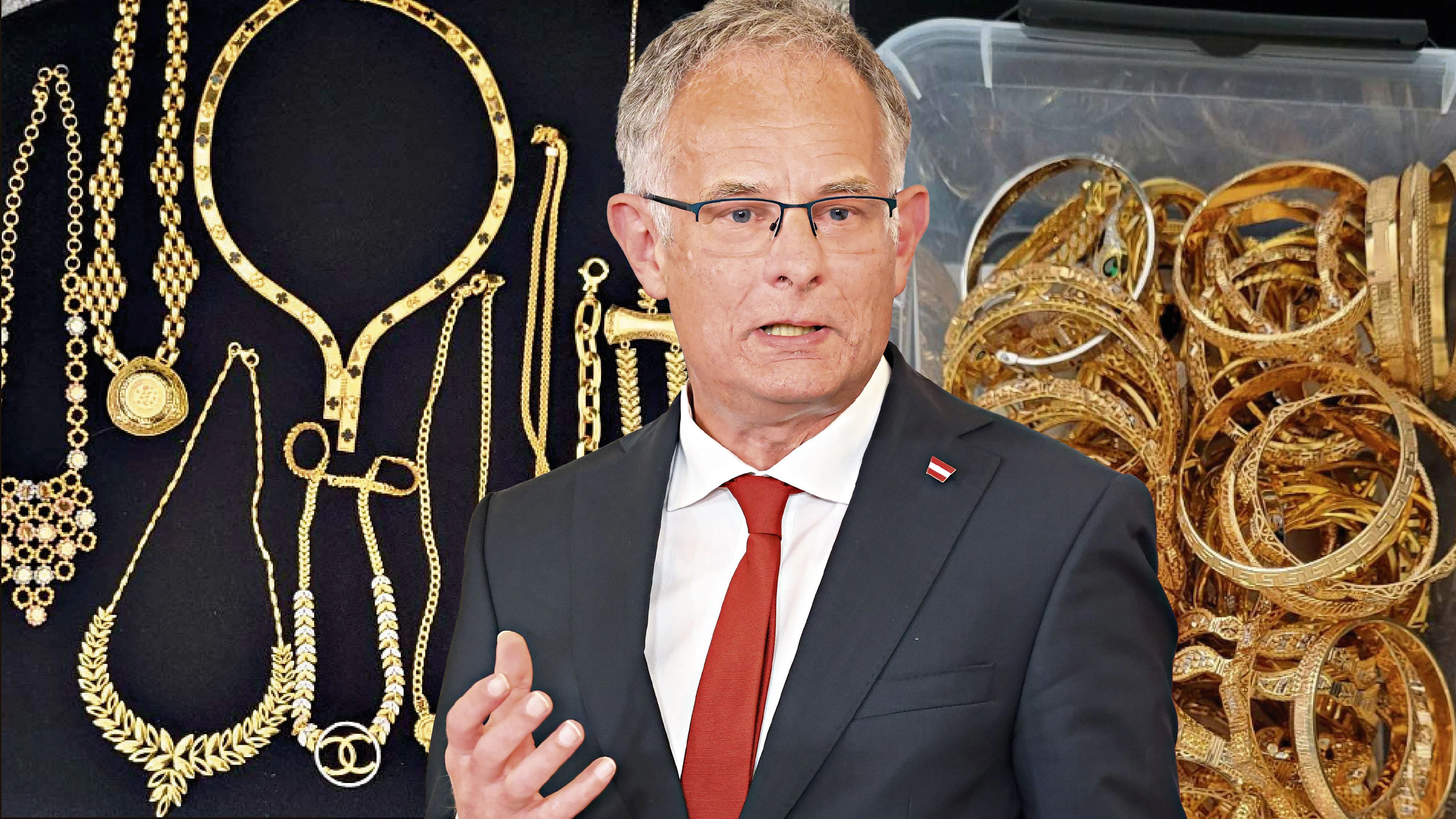 "Null Toleranz für Steuer- und Abgabenbetrug", erklärt Finanzminister Marterbauer (SPÖ) anlässlich Aufdeckung von illegalem Goldhandel.