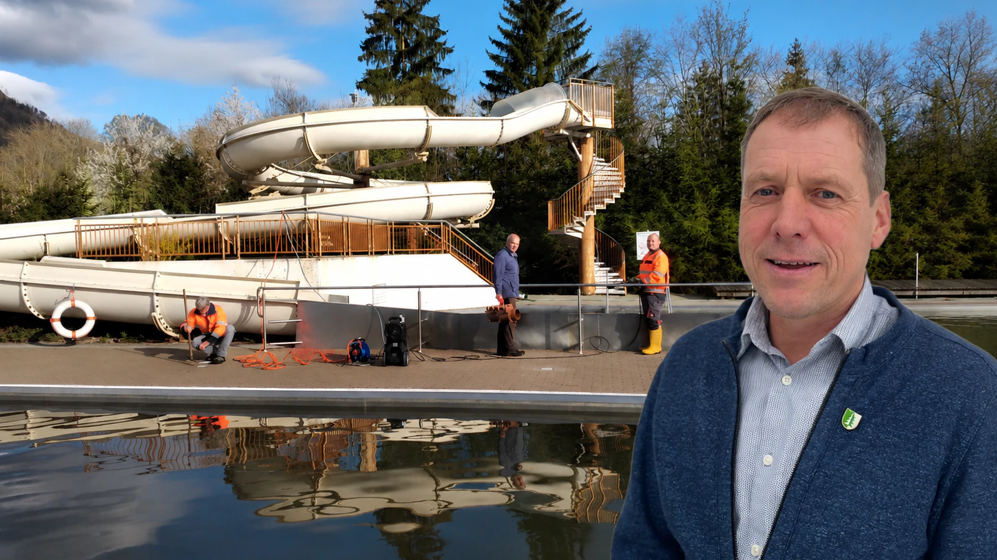 Klaus Kramesberger ist froh, dass das Freibad Grünau einen neuen Pächter hat.