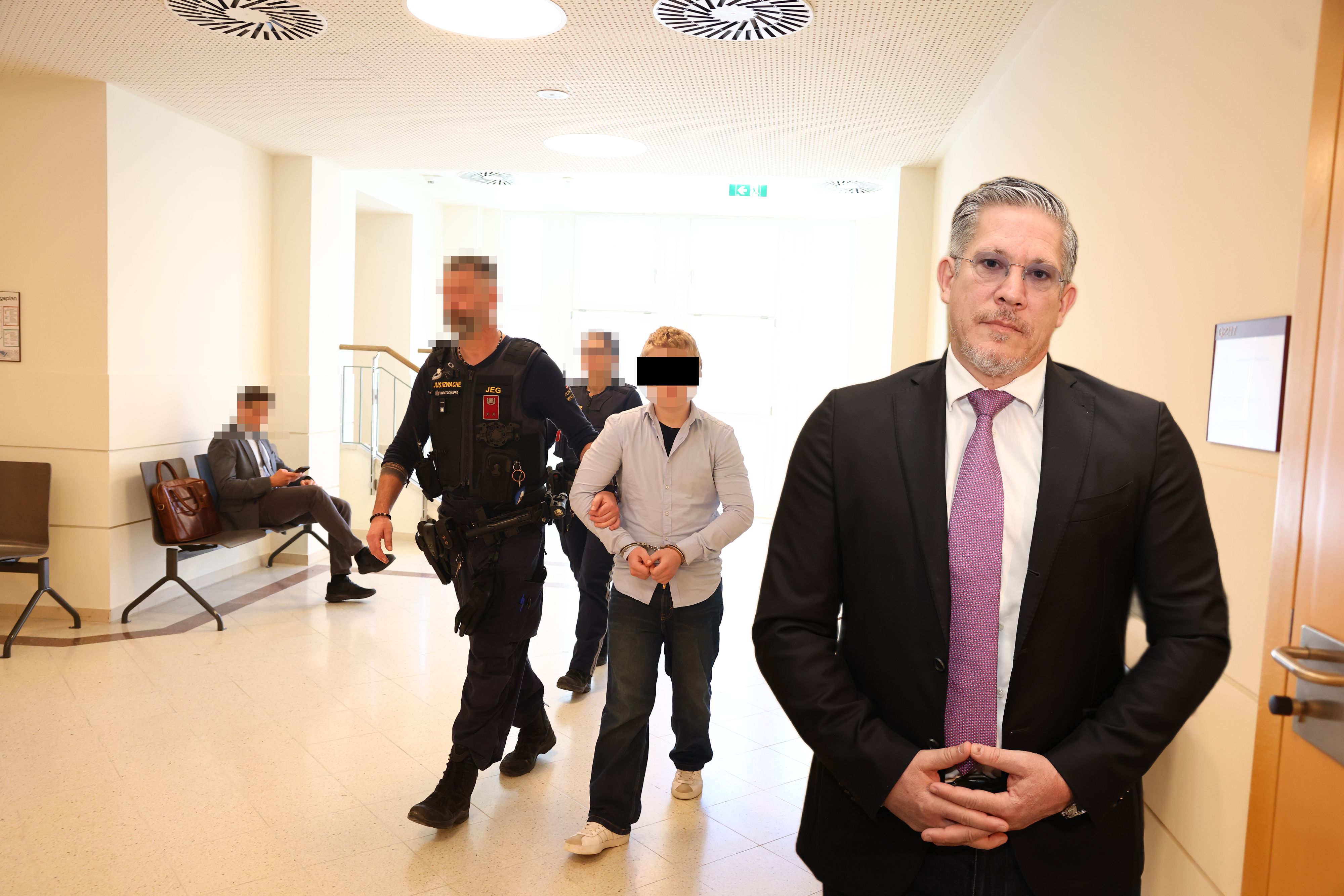 Anwalt Florian Höllwarth vertrat den inhaftierten Störenfried am Wiener Landl.