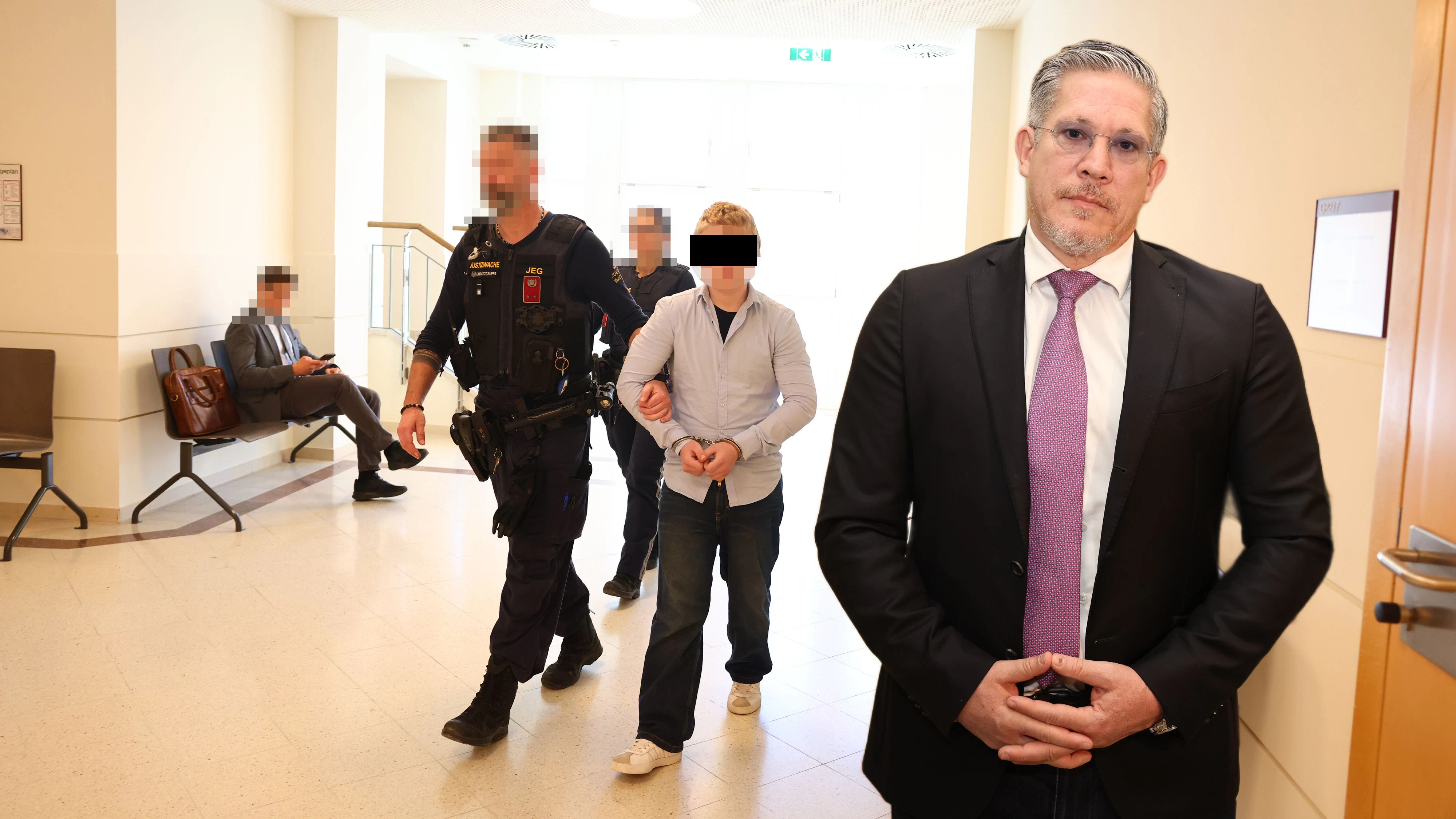 Anwalt Florian Höllwarth vertrat den inhaftierten Störenfried am Wiener Landl