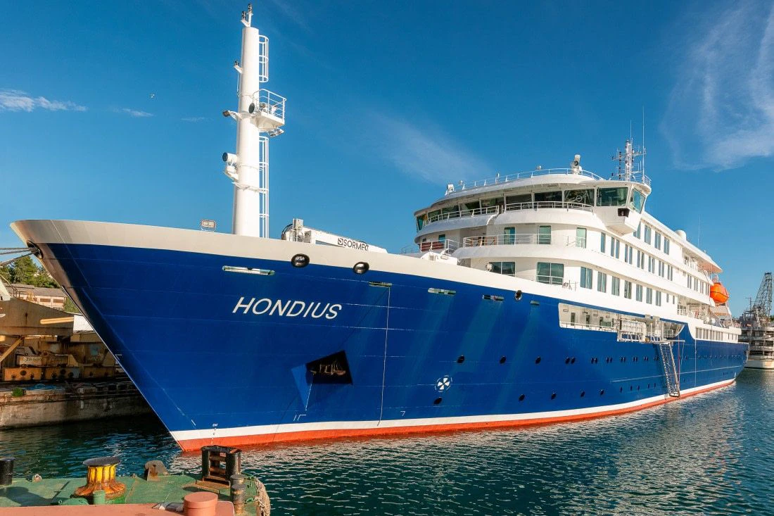 Die "MV Hondius" wurde speziell für Kreuzfahrten in der Arktis und der Antarktis gebaut