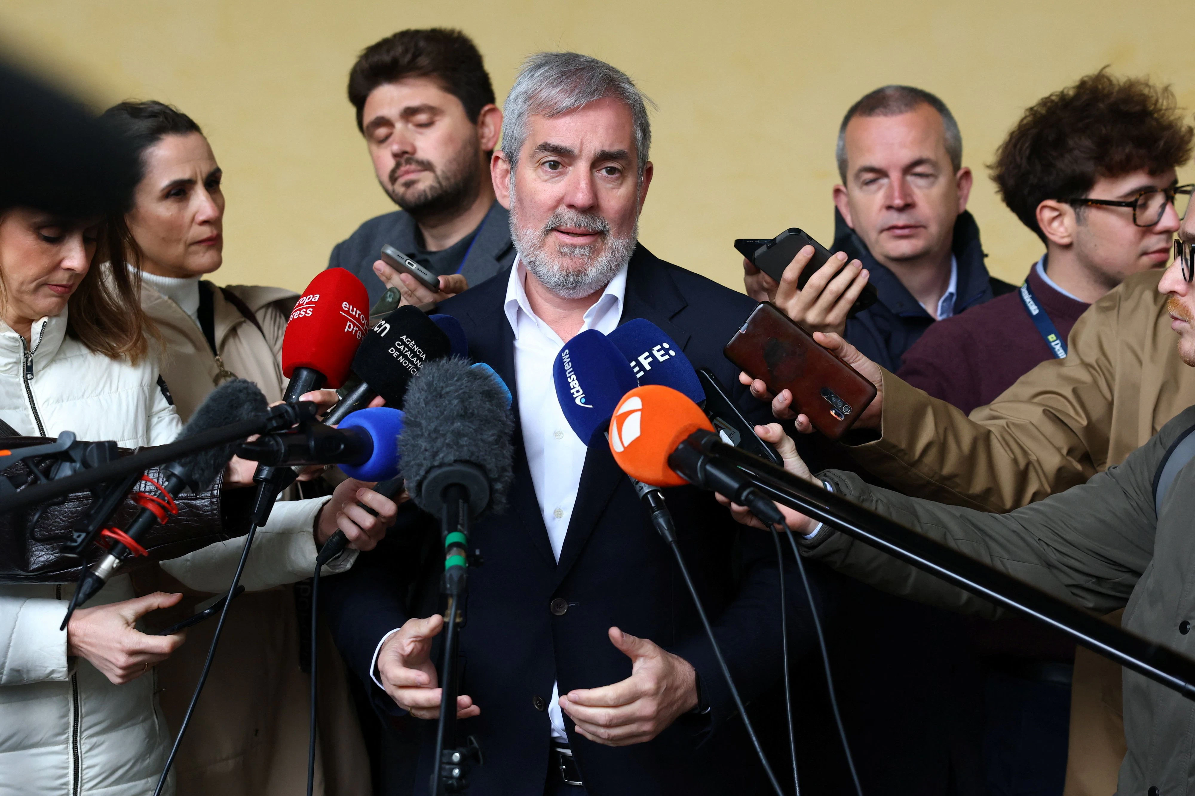 Stemmte sich mit aller Macht gegen die Order aus Madrid, dass die "Hondius" auf Teneriffa landen darf: Insel-Präsident Fernando Clavijo Batlle