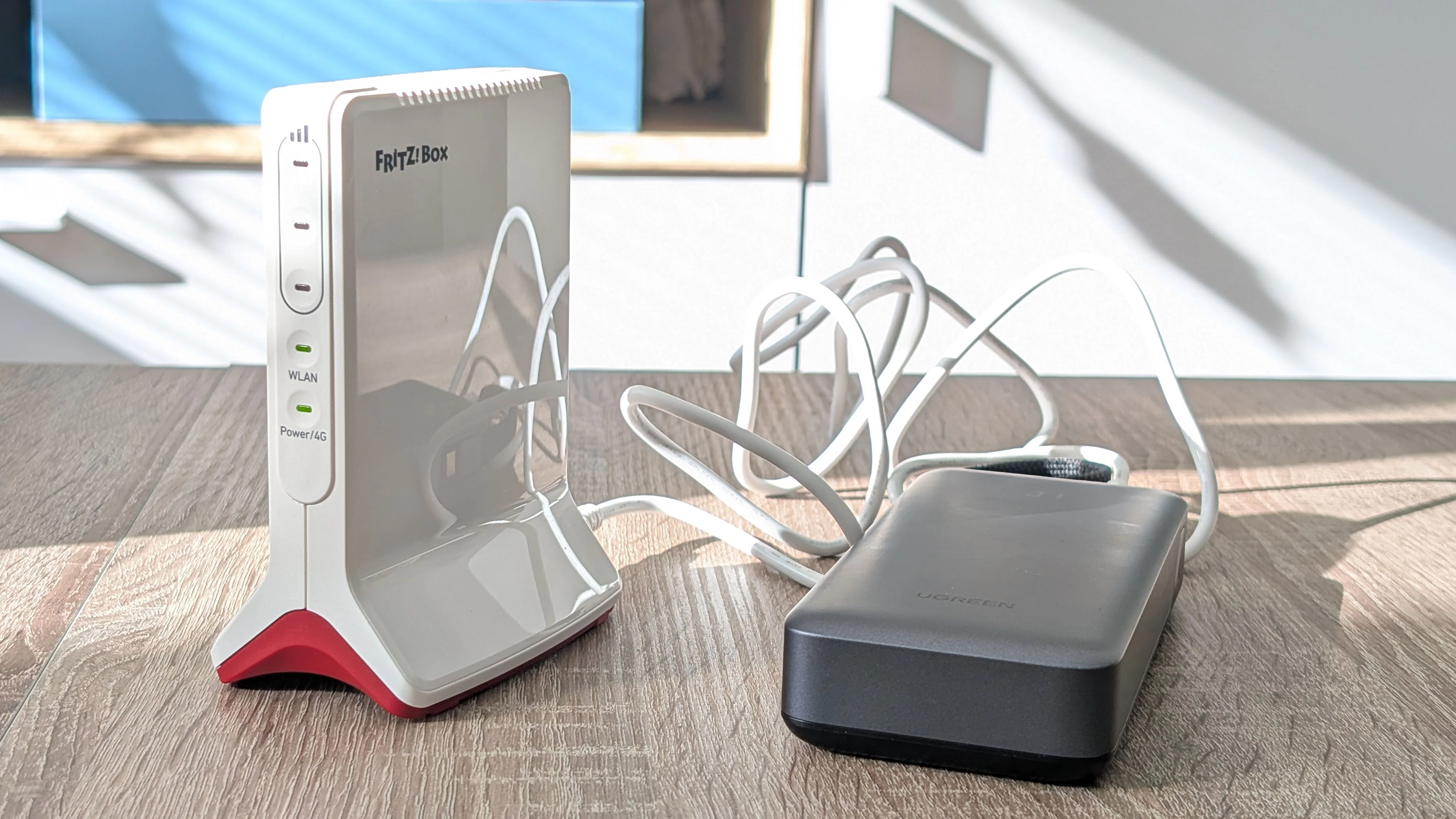Auch der Betrieb mit einer (ausreichend starken) Powerbank ist möglich.