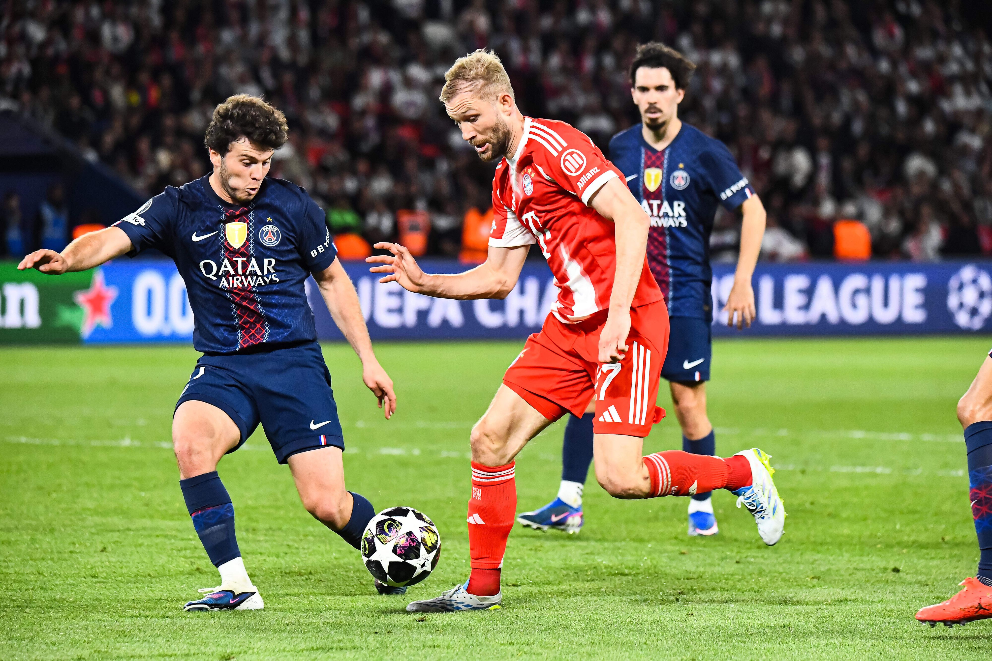 Konrad Laimer im Einsatz gegen PSG.