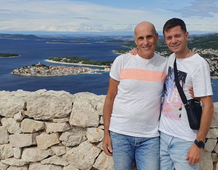 Edi Kiseljak (rechts) mit seinem Mann.