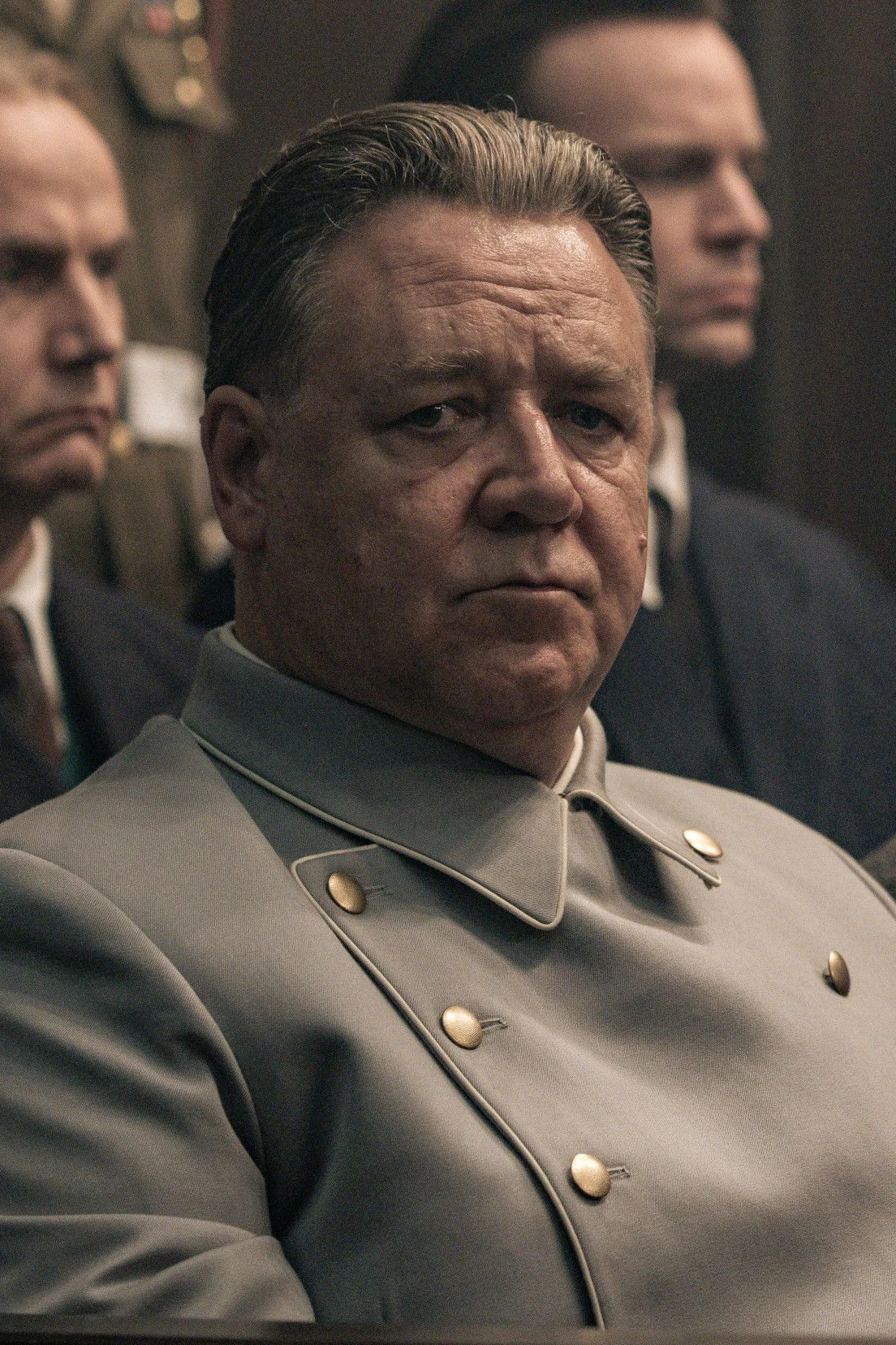 Kaum wiederzuerkennen: Hollywoodstar Russell Crowe als Reichsmarschall Hermann Göring in "Nürnberg"