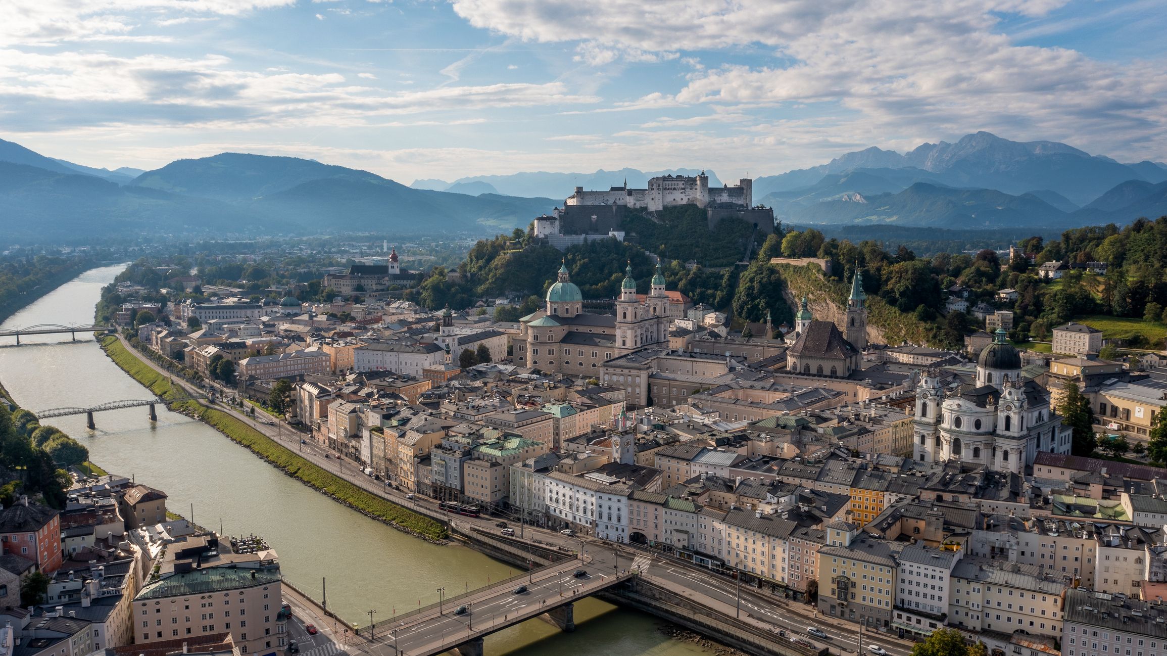 Die Salzburger Innenstadt wird im Sommer für Touristen-Autos gesperrt.