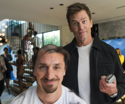 Zlatan Ibrahimovic und Tom Brady