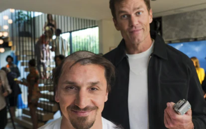 Zlatan Ibrahimovic und Tom Brady