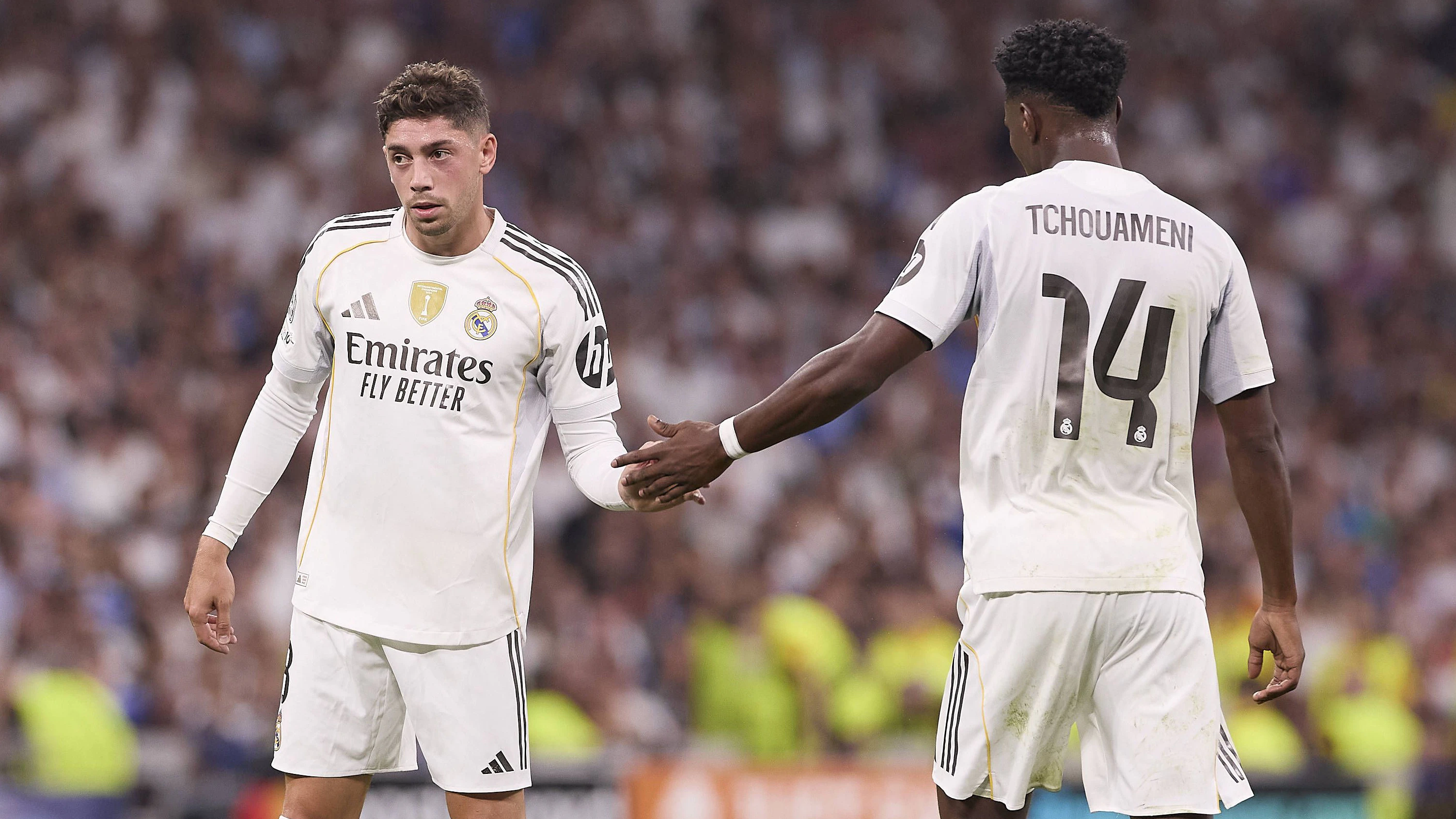 Federico Valverde und Aurelien Tchouameni. 
