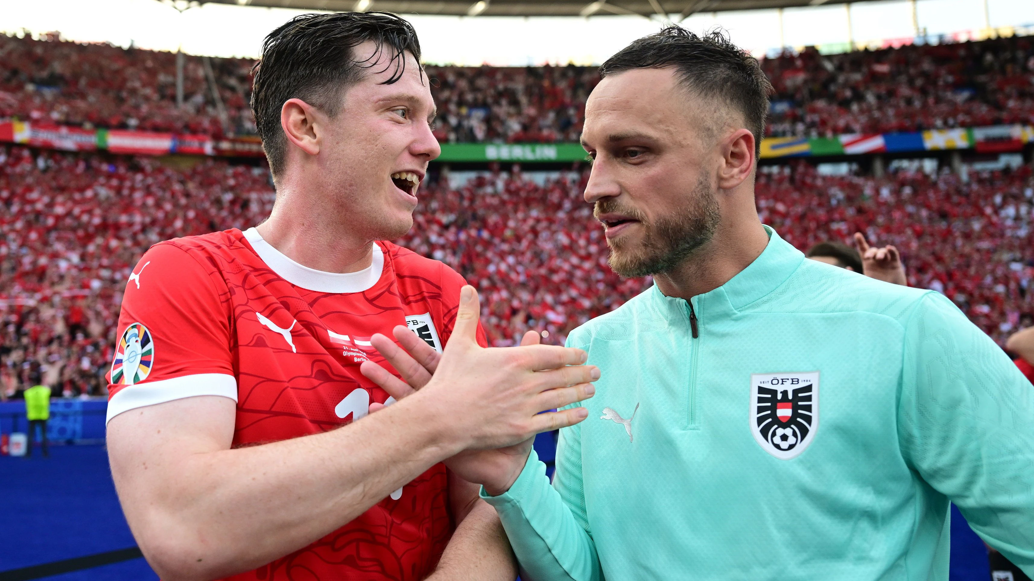 ÖFB-Star Michael Gregoritsch (links) packt über die Ernährung vor den Spielen aus. 