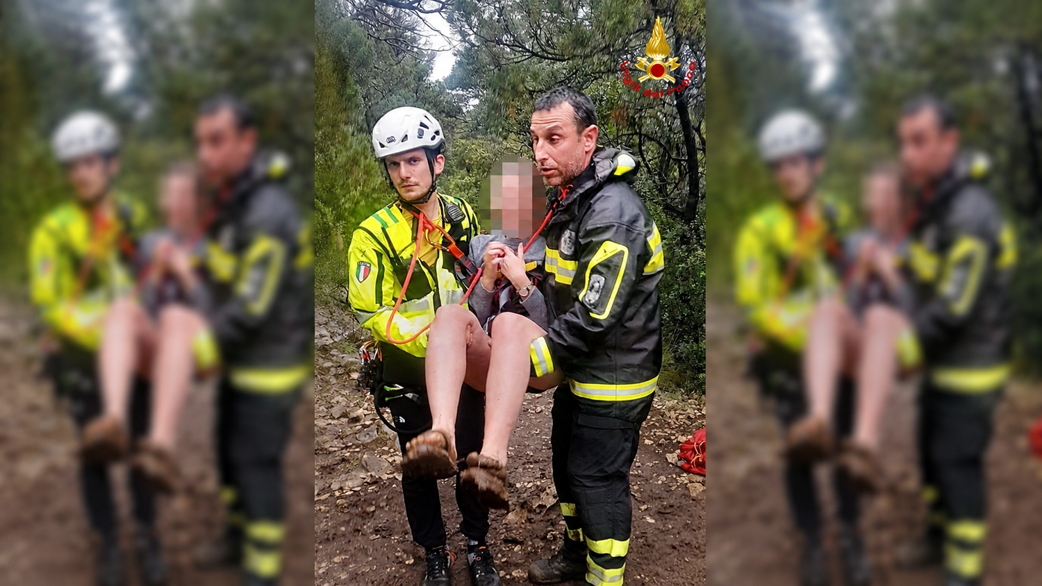Die Wandergruppe wurde gerettet.