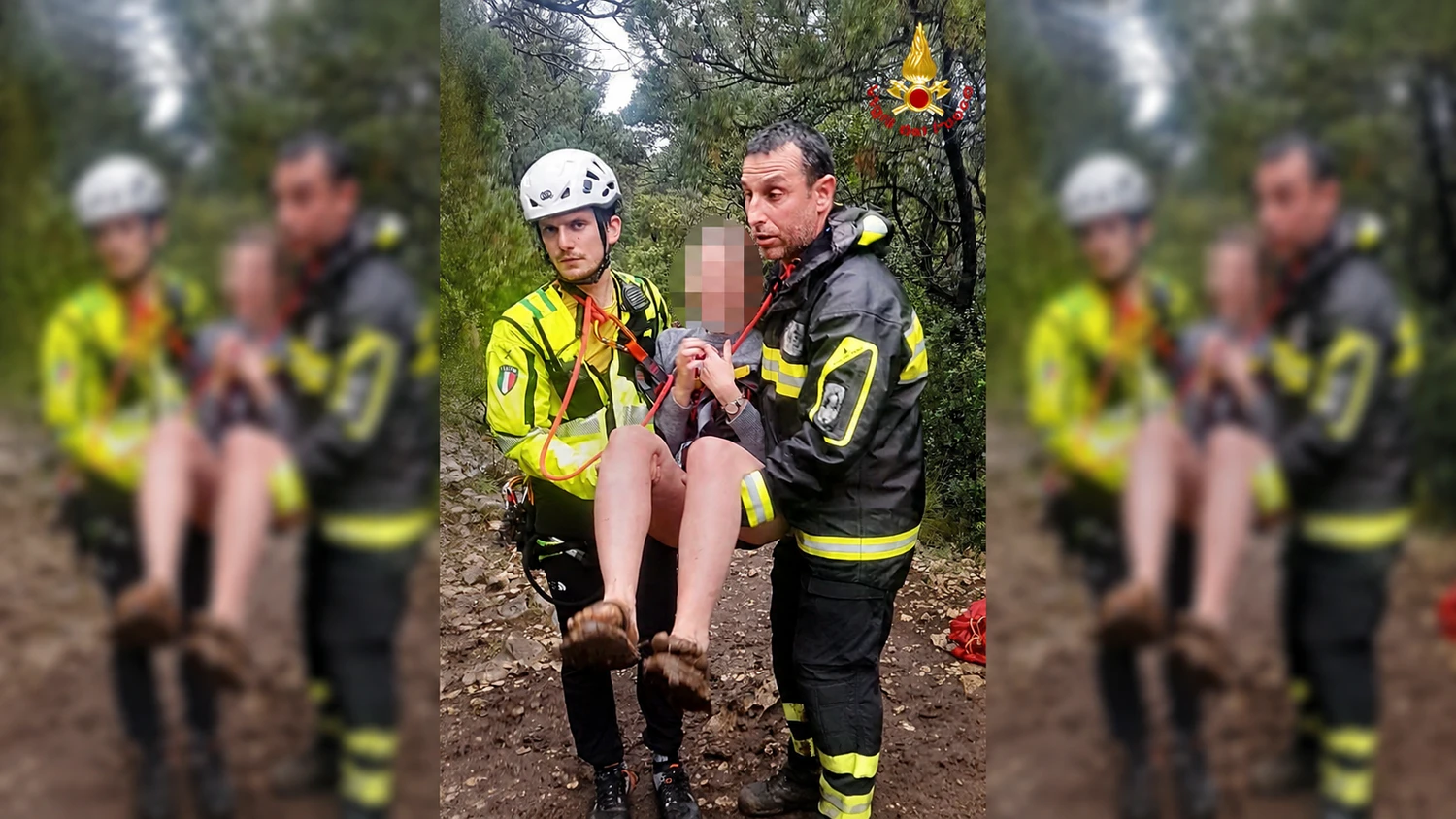Die Wandergruppe wurde gerettet.