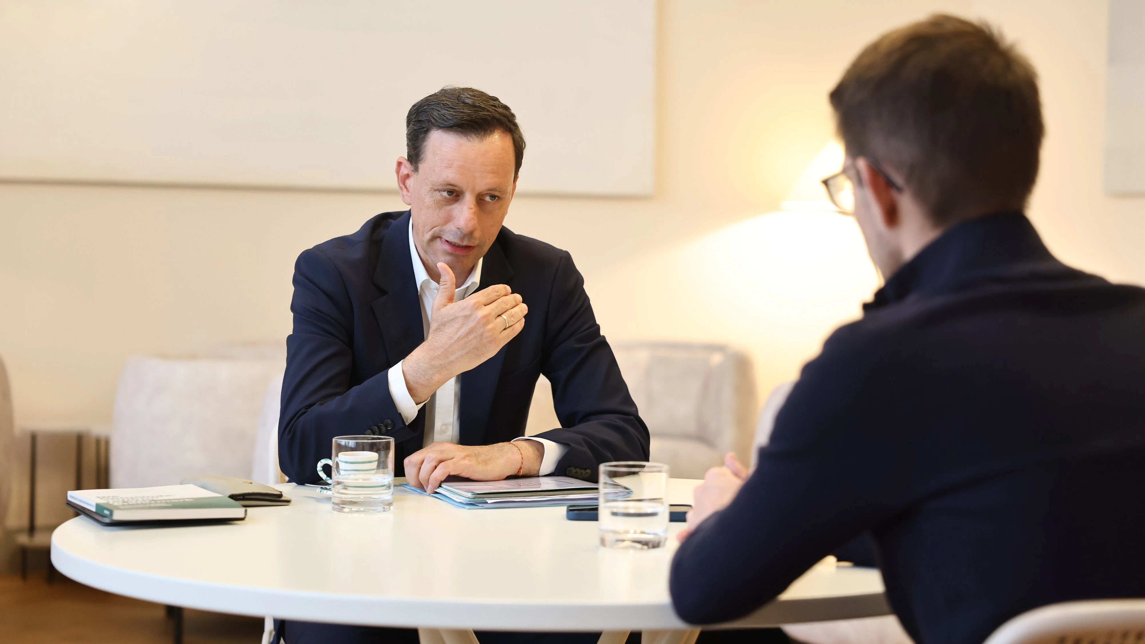 Gödl im Gespräch mit "Heute"-Chefredakteur Oistric