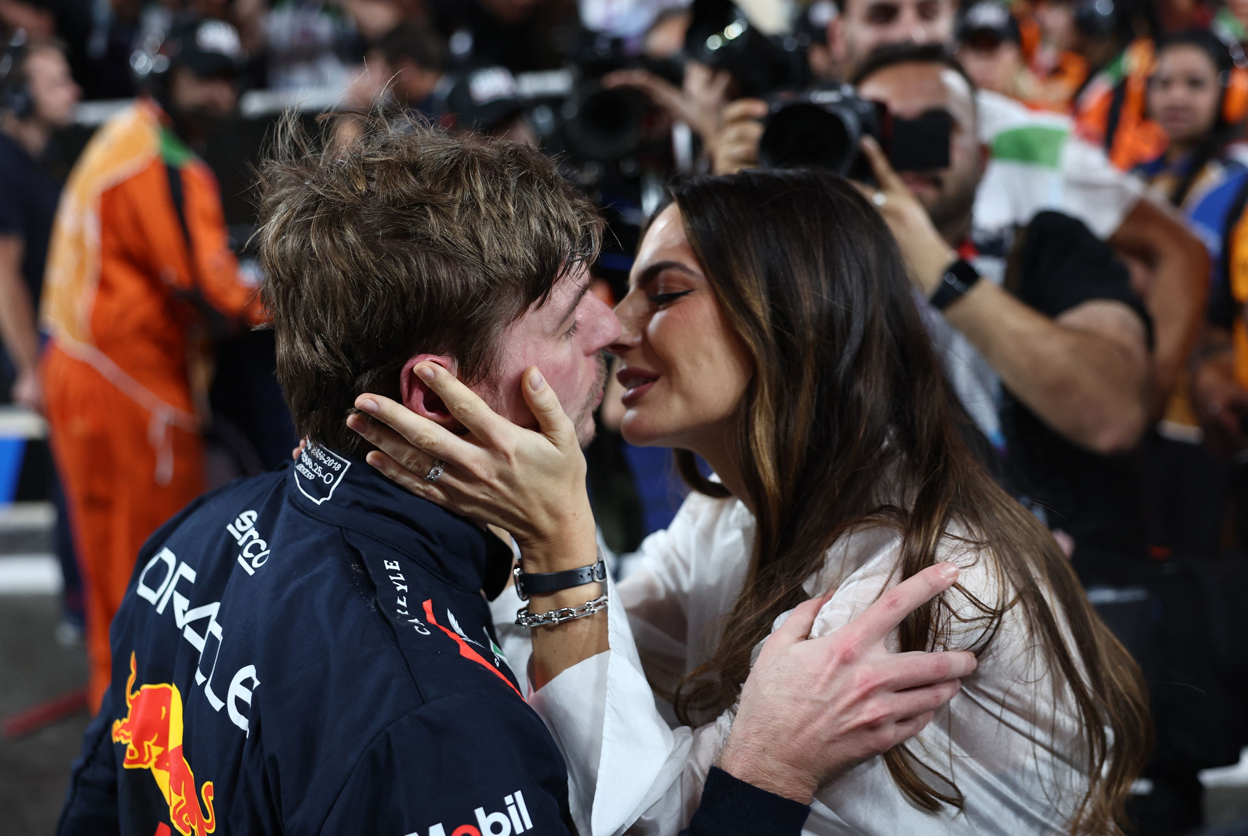 Formel-1-Star Max Verstappen und seine Partnerin Kelly Piquet. 