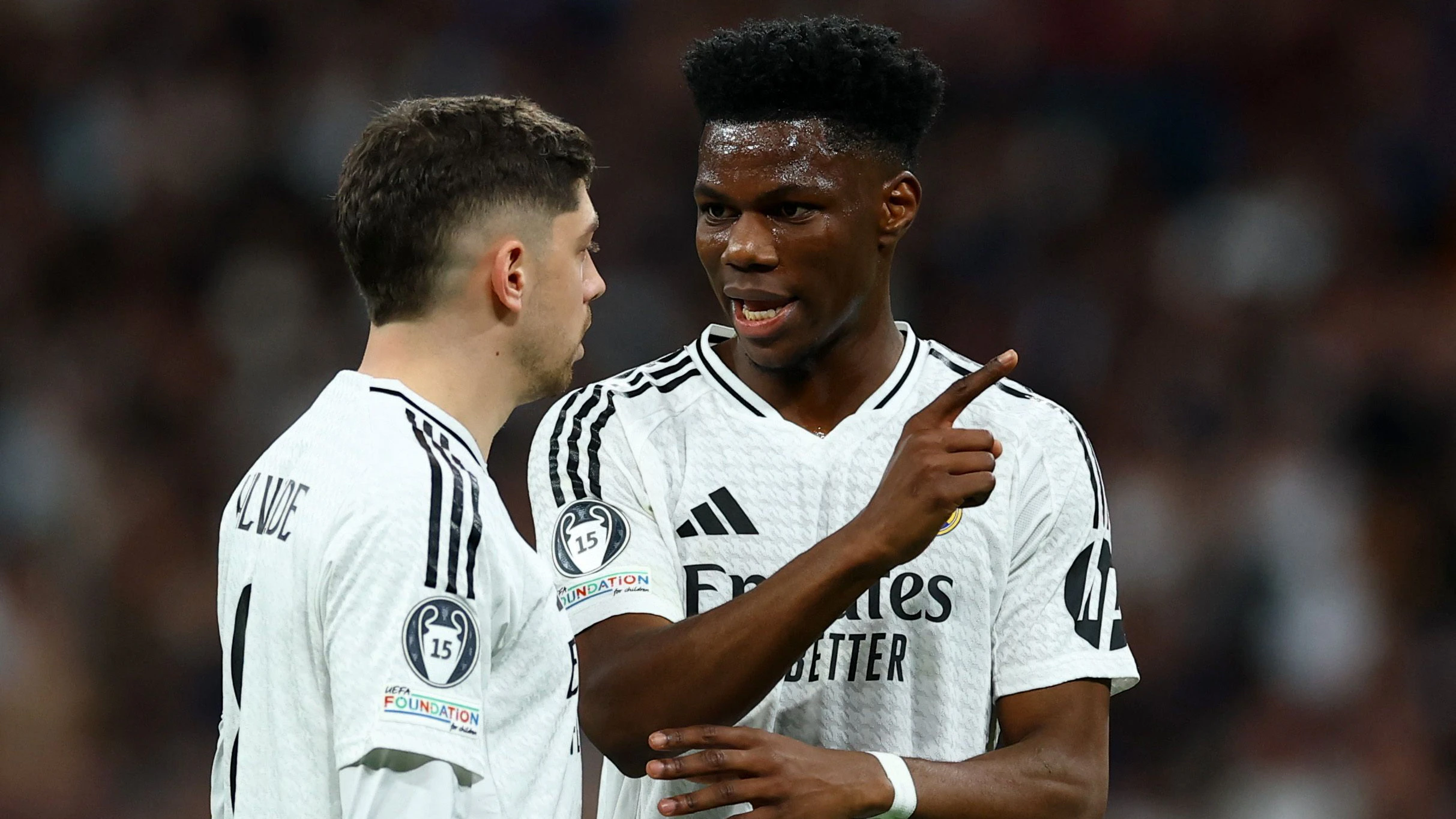 Federico Valverde und Aurelien Tchouameni gerieten aneinander. 