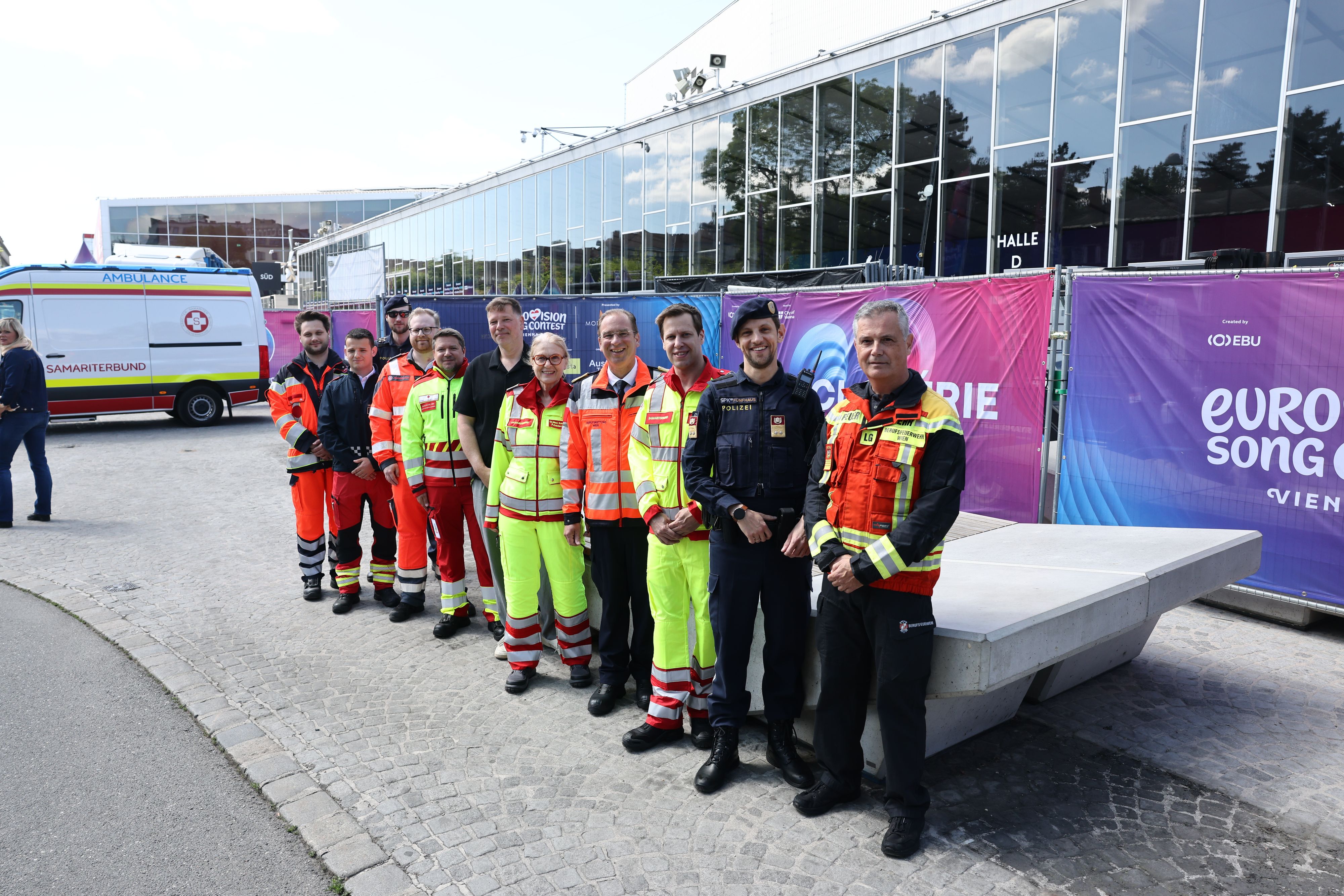 Einsatzkräfte sind für den ESC in Wien bereit