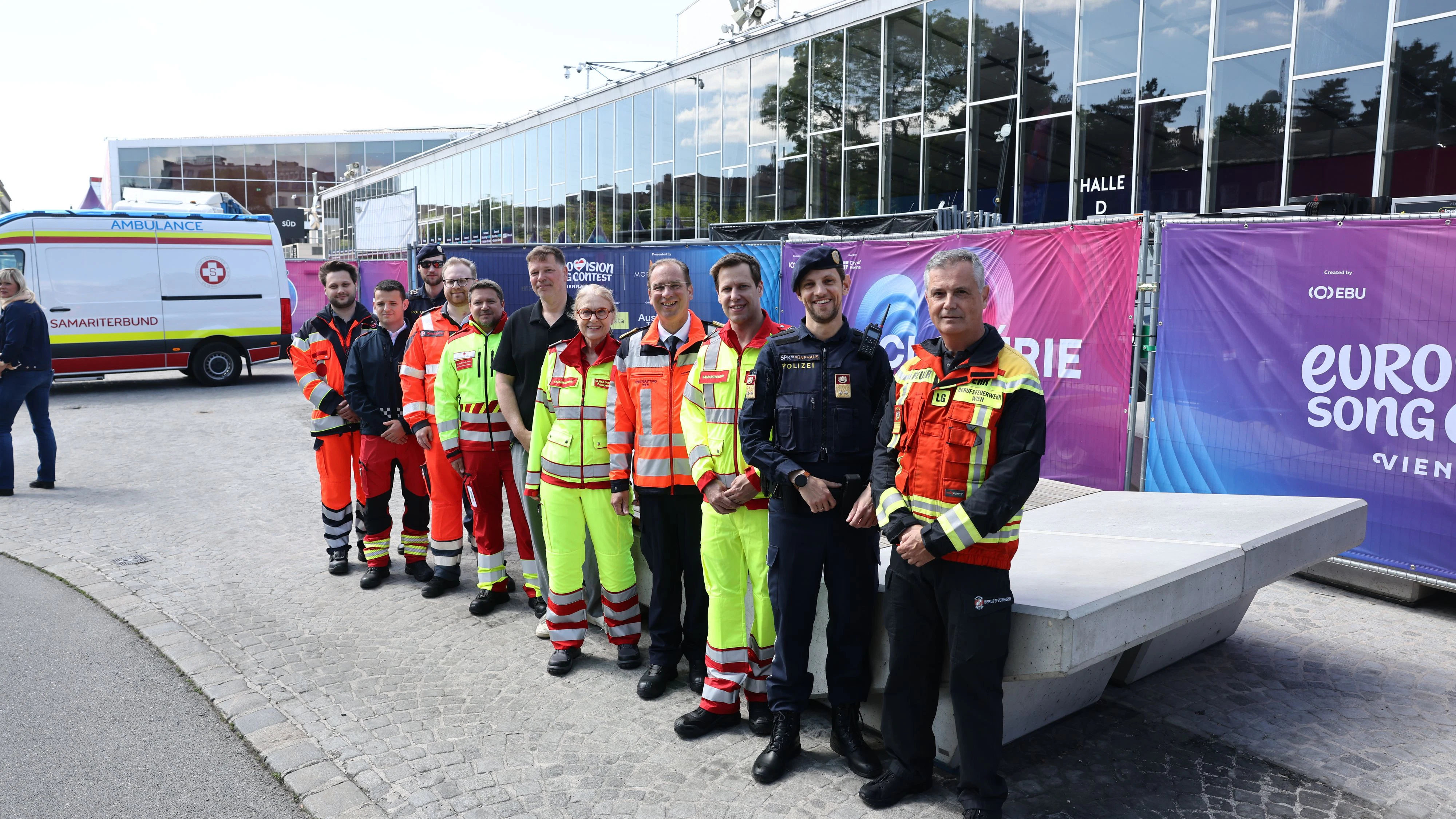 Einsatzkräfte sind für den ESC in Wien bereit