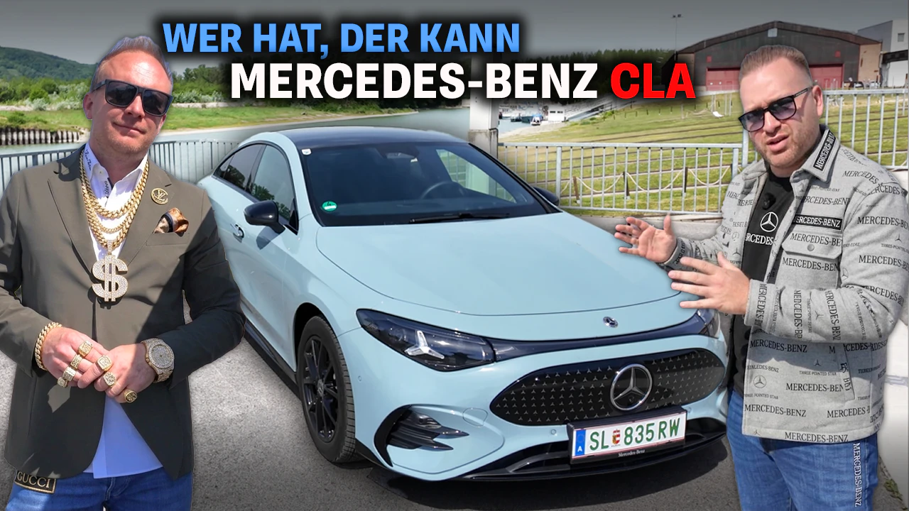 Automotive Expert Patrick Breiteneder und Motor-Chef Maxim Zdziarski testen den neuen Mercedes CLA.