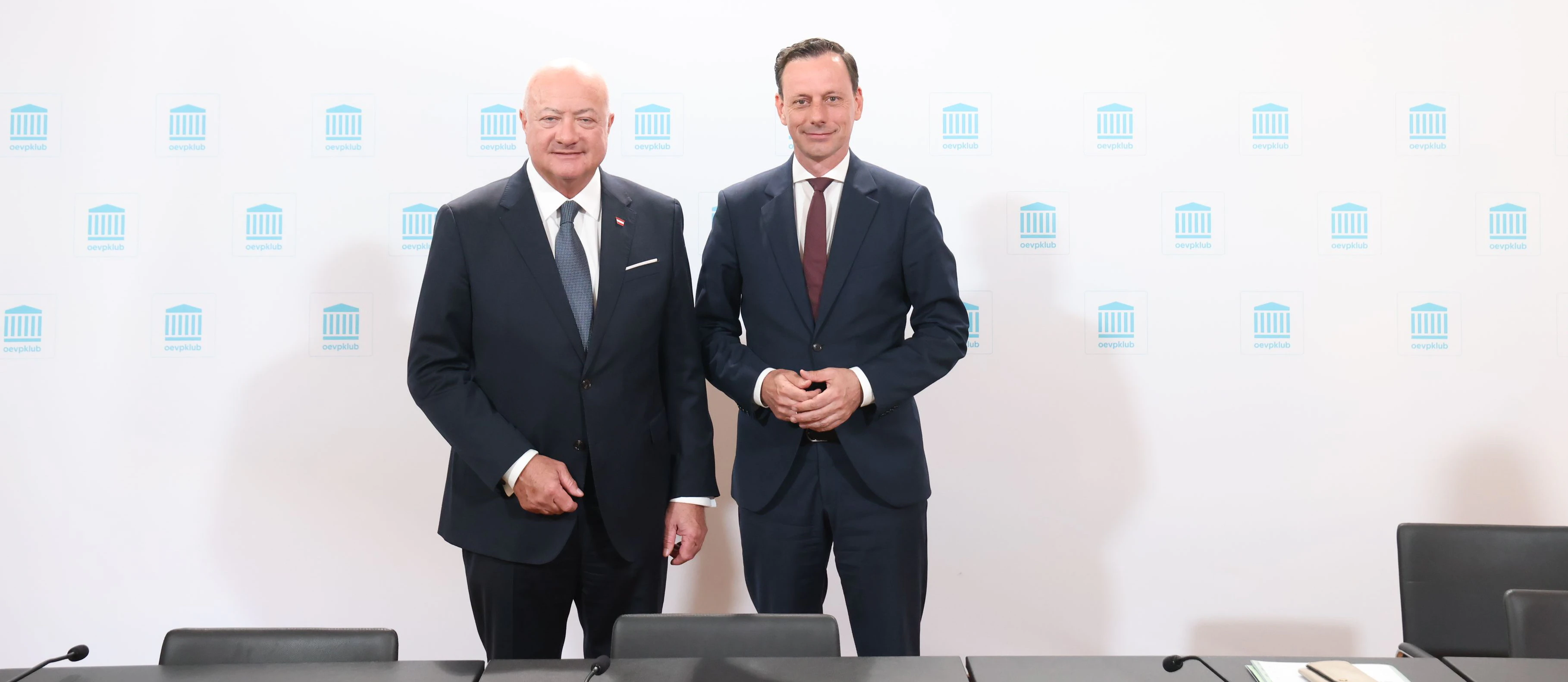 Christian Stocker mit seinem neuen Gust Ernst Gödl ...
