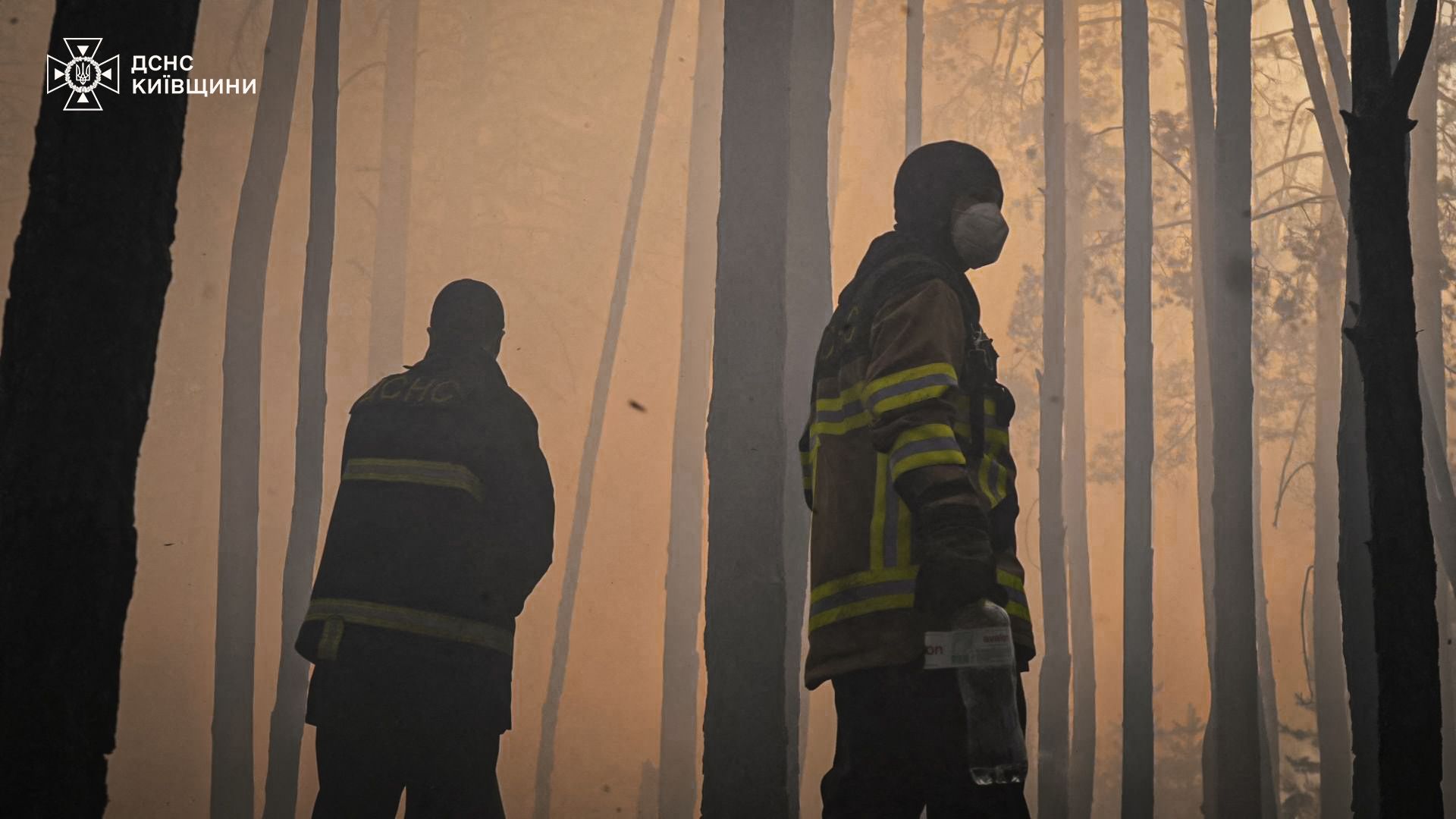 Die Einsatzkräfte kämpfen gegen die Flammen.