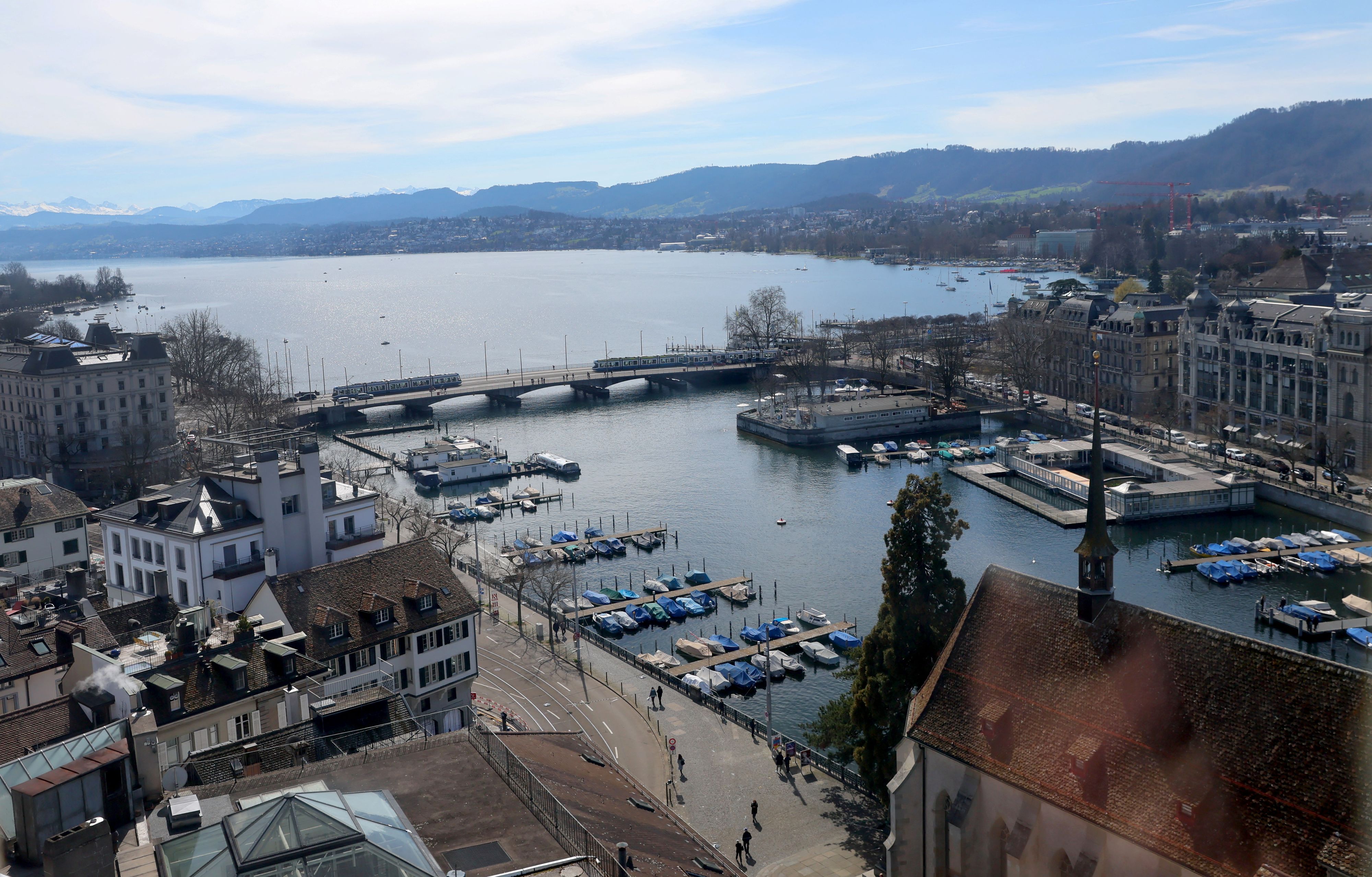 Blick über den Zürichsee.